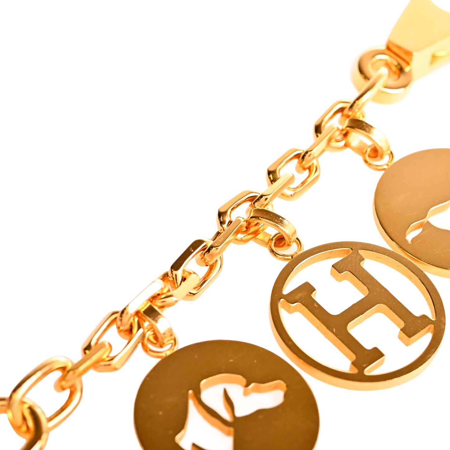HERMES アミュレット4 ブルロック バックチャーム GP