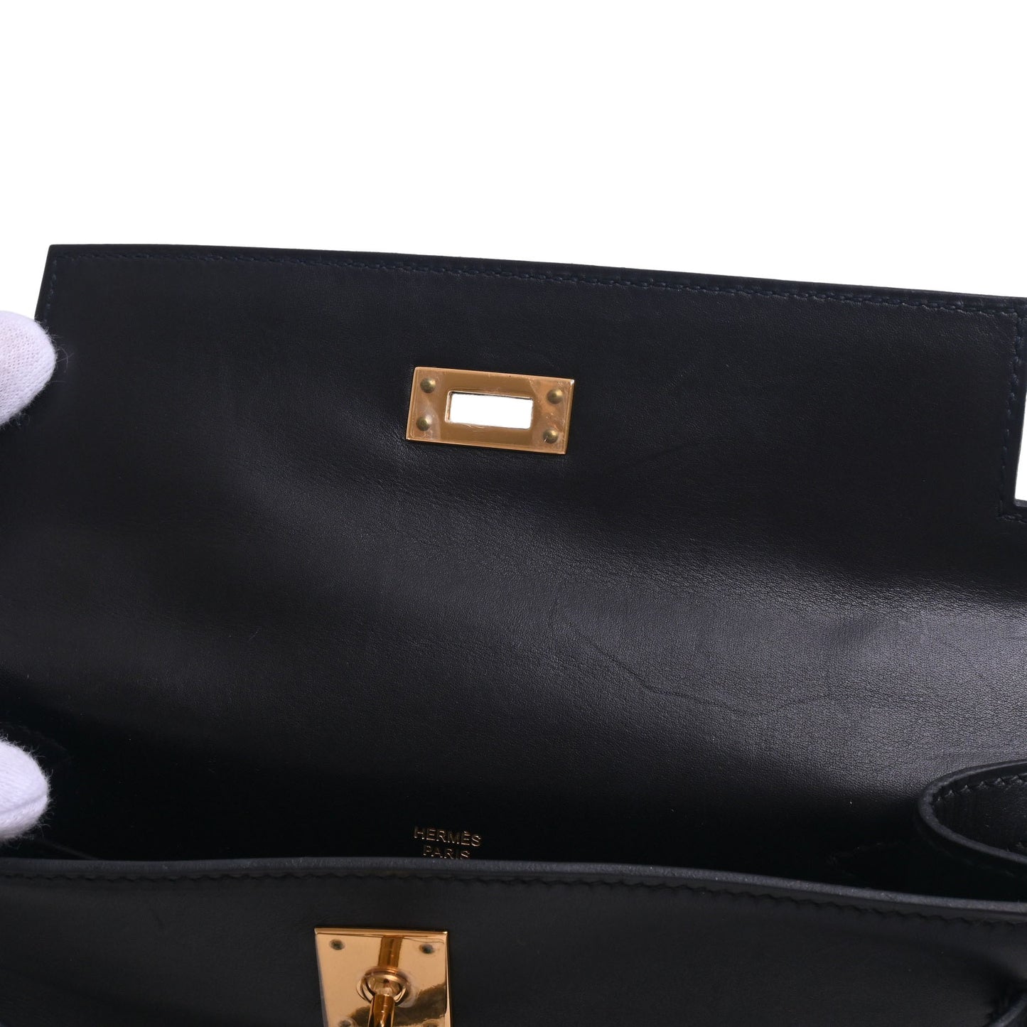 HERMES ポシェットケリー ヴォースイフト 黒 GP □J刻印