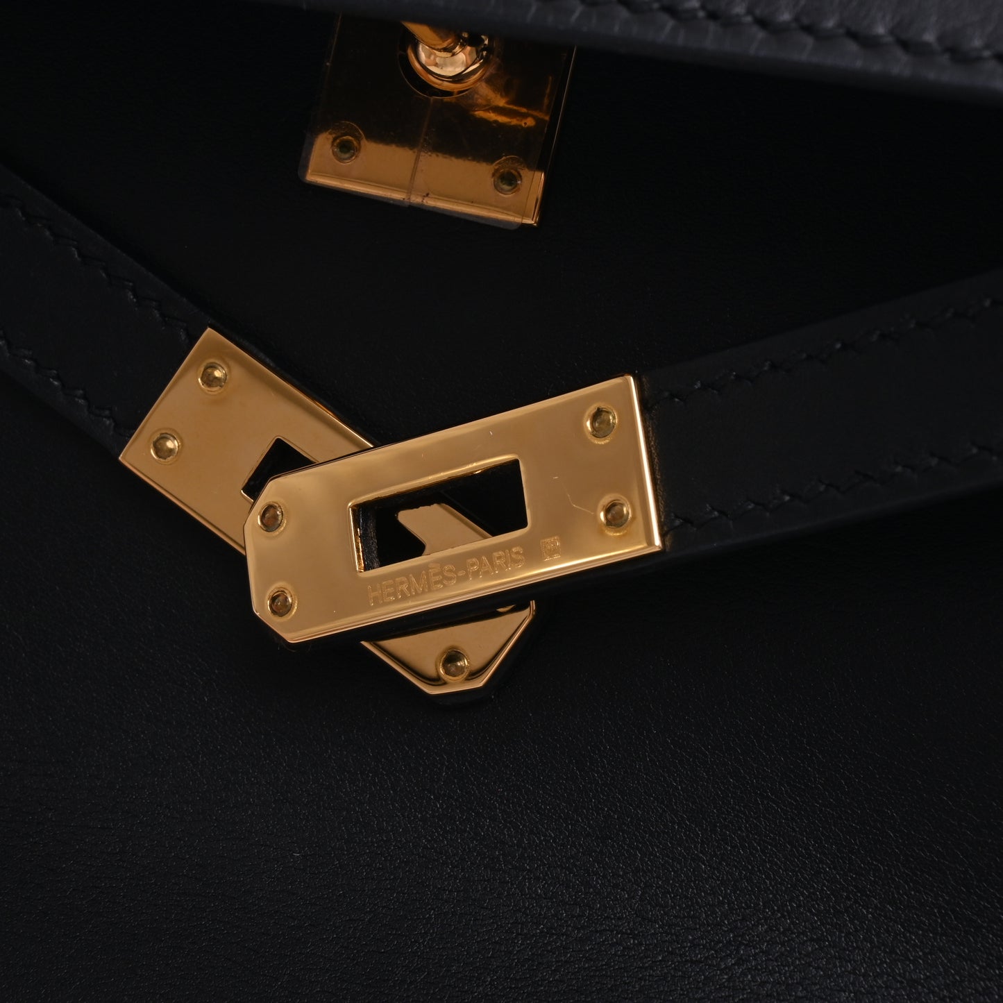 HERMES ポシェットケリー ヴォースイフト 黒 GP □J刻印