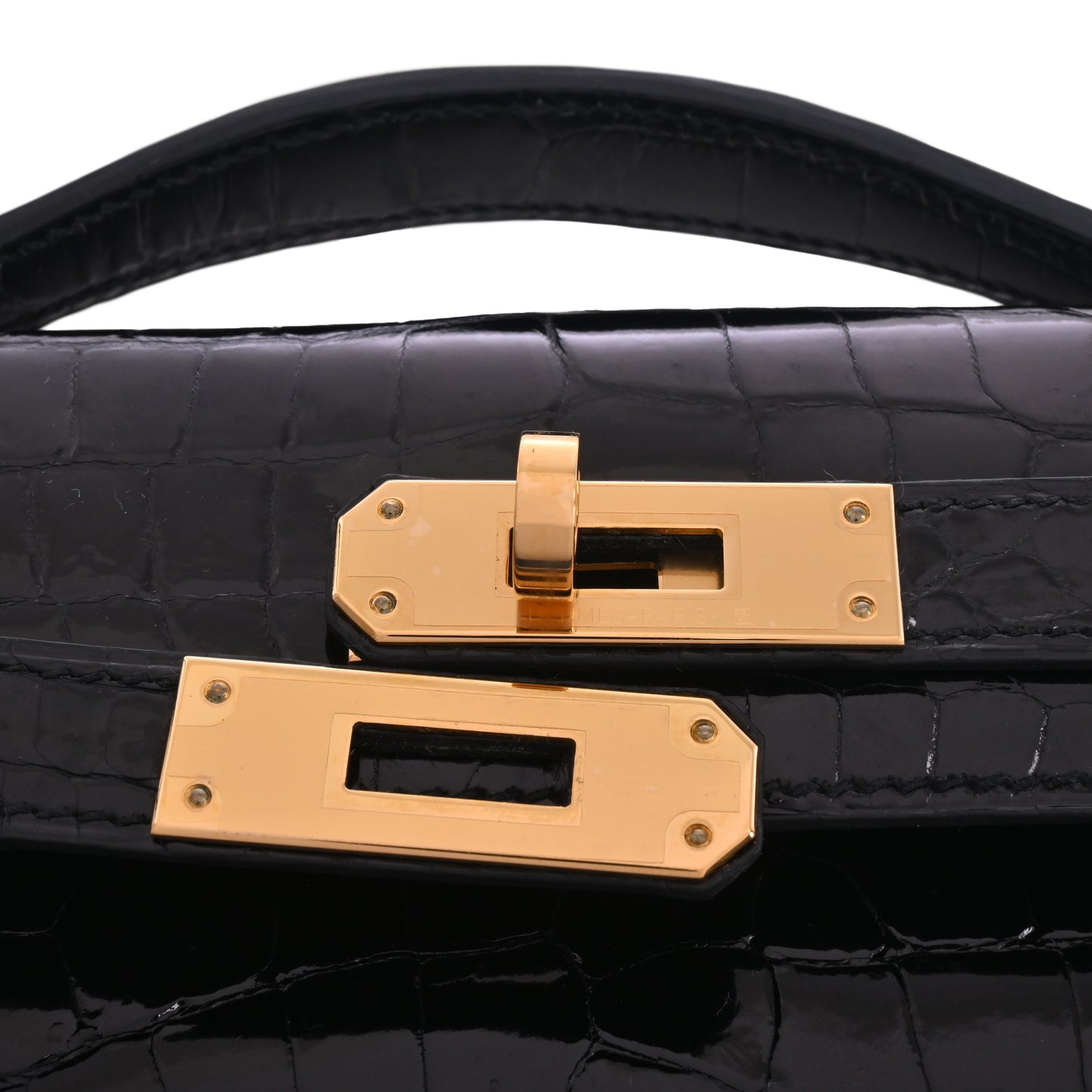 HERMES ケリーカット ポロサス 黒 GP D刻印