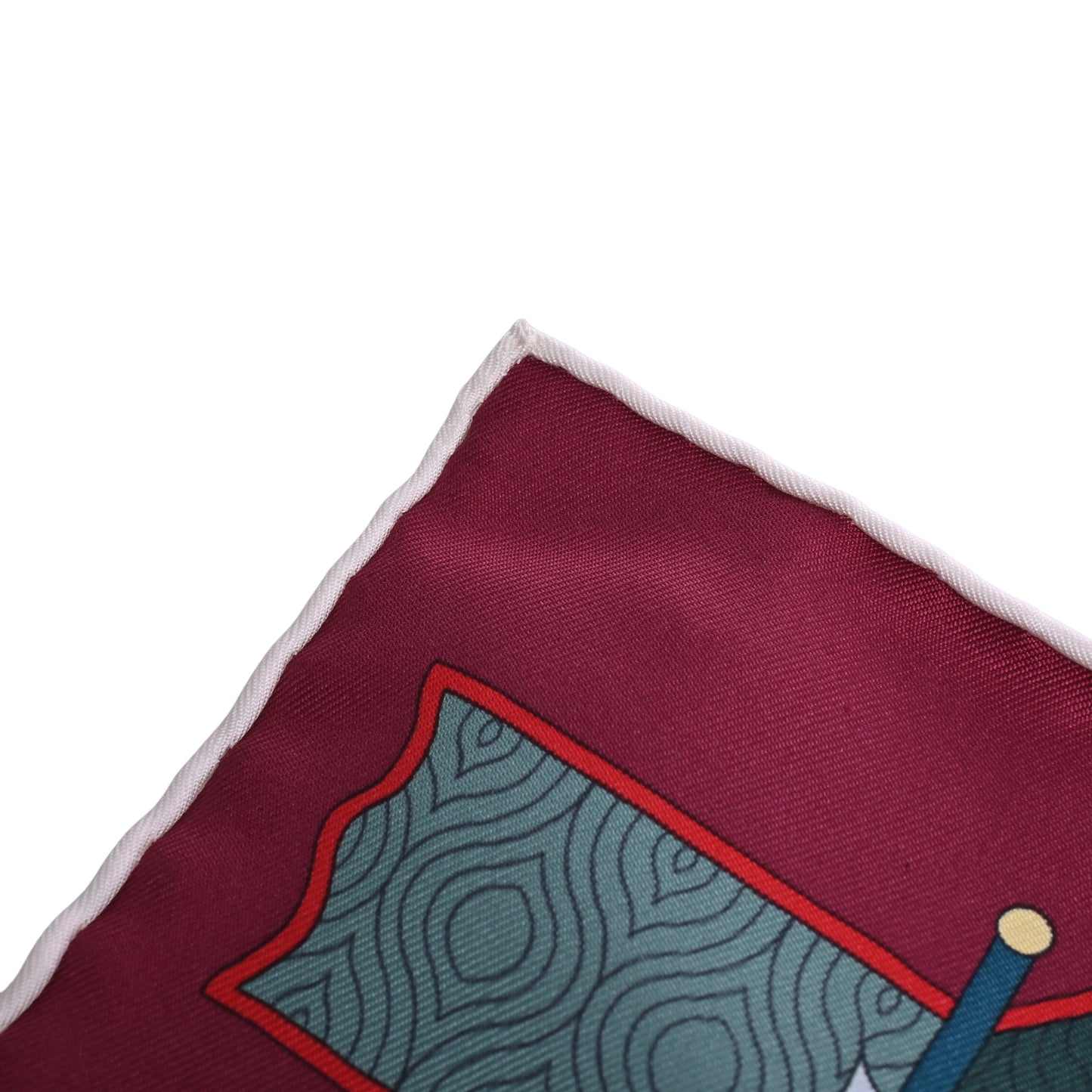 HERMES カレ90 ある画家の宝物 シルク ボルドー