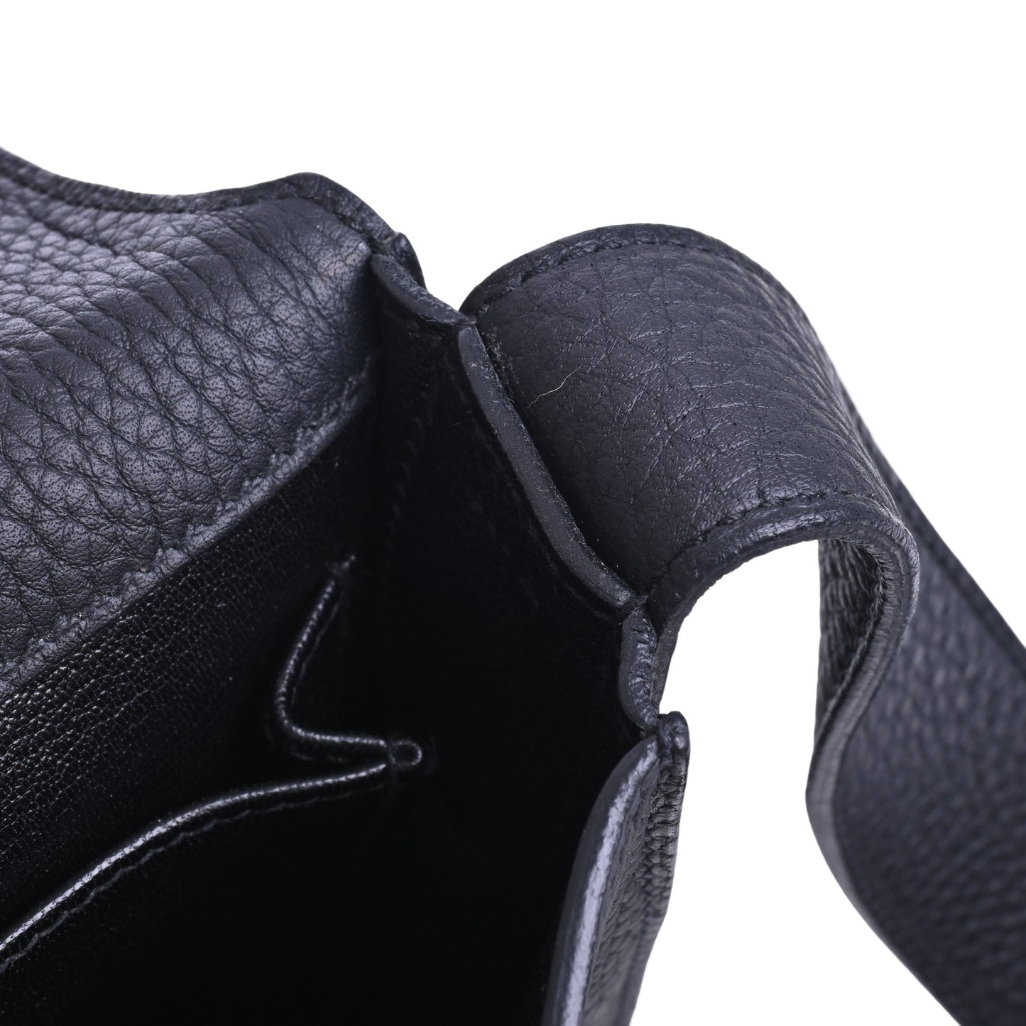 HERMES ポシェットスティーブ トリヨンクレマンス 黒 SS □N刻印