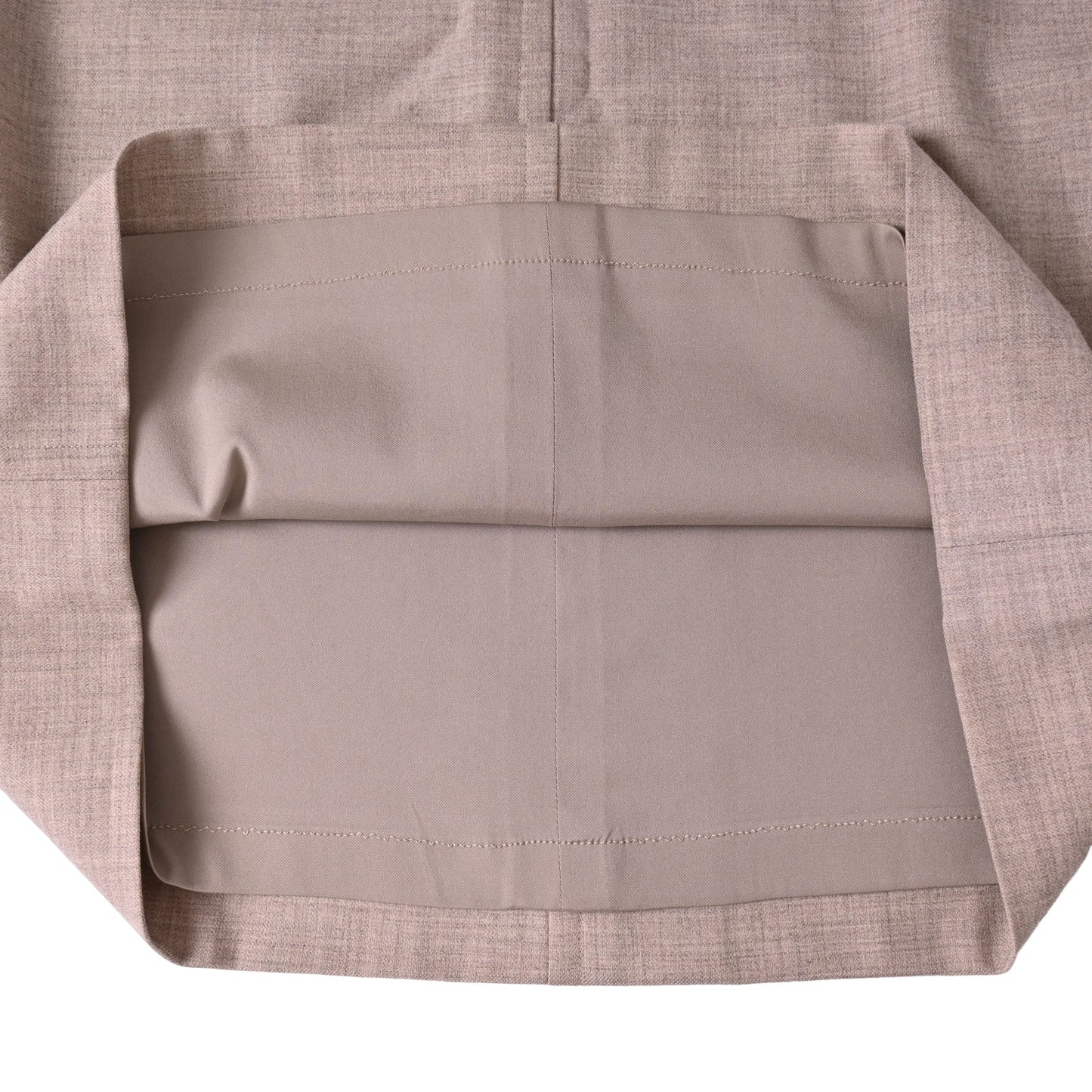 HERMES スカート ウール ベージュ 38