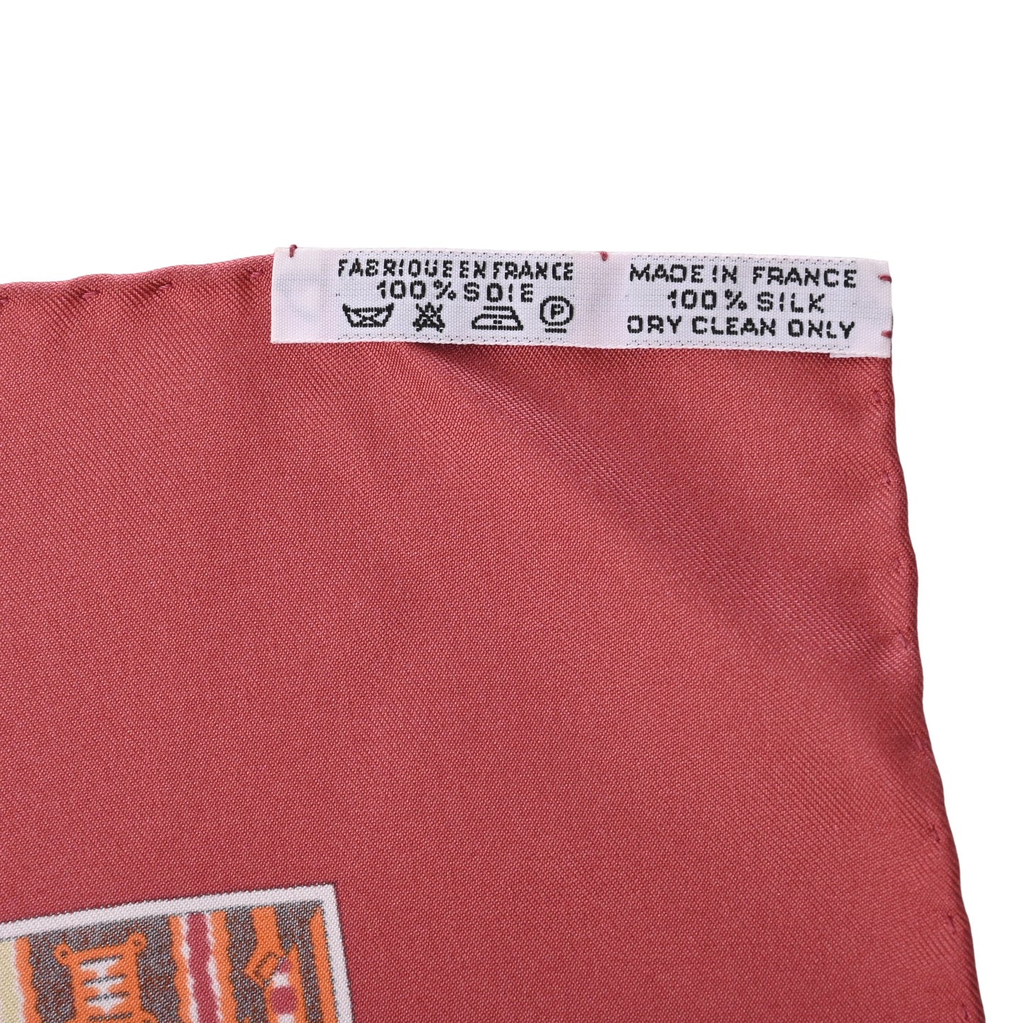 HERMES カレ90 タムタムの音に合わせて シルク ブラウン