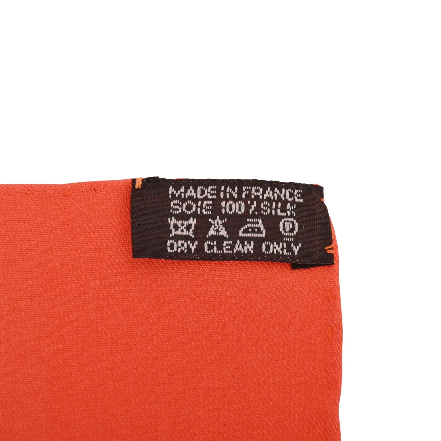 HERMES カレ90 KONGO グラフィティ シルク オレンジ ブルー