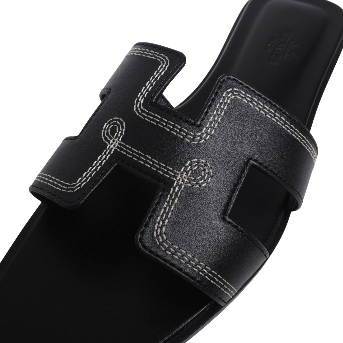 HERMES サンダル オラン 黒 38