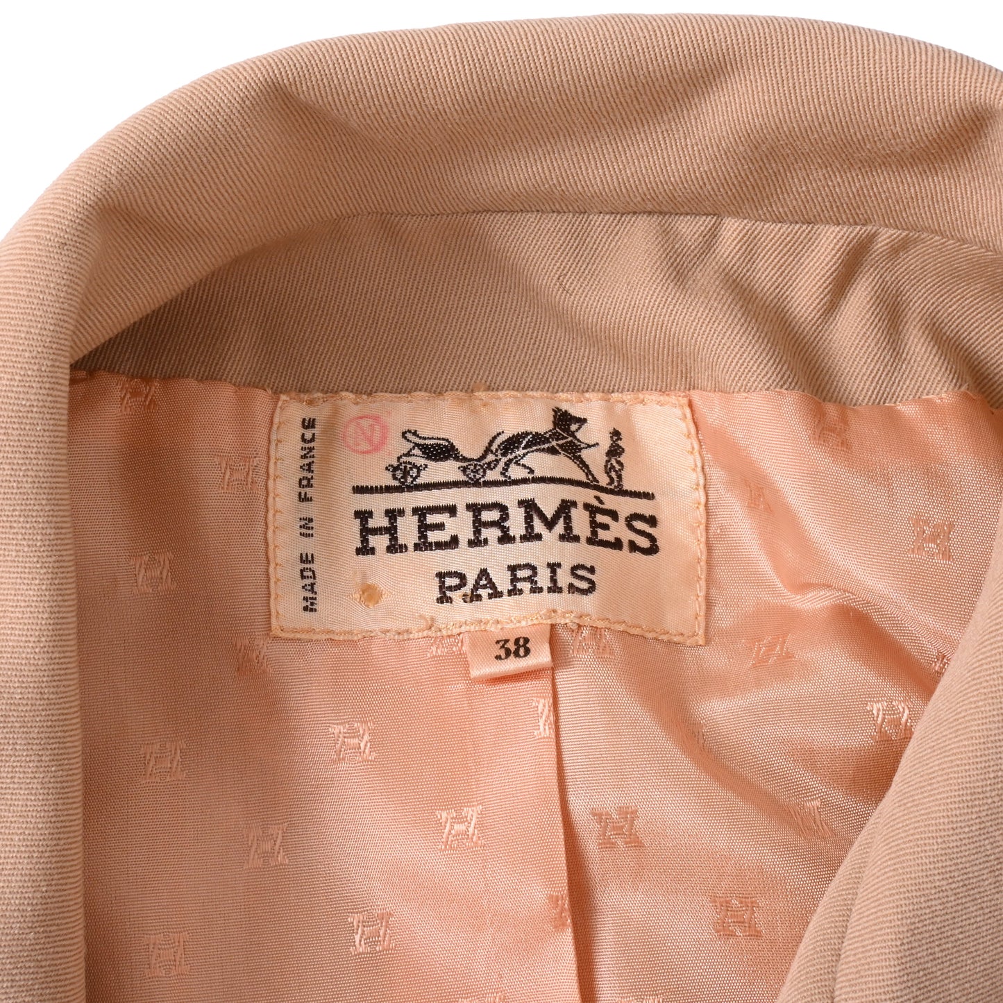 HERMES セットアップ ウール ベージュ 38