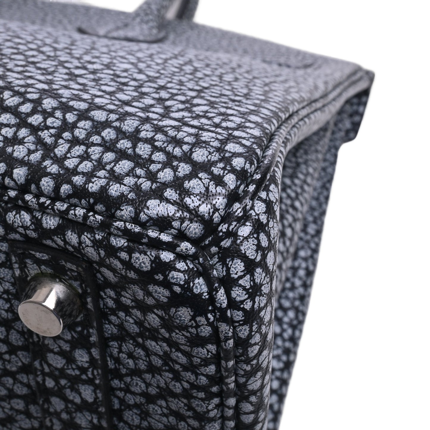 HERMES バーキン30 ダルメシアン 黒 SS □I刻印