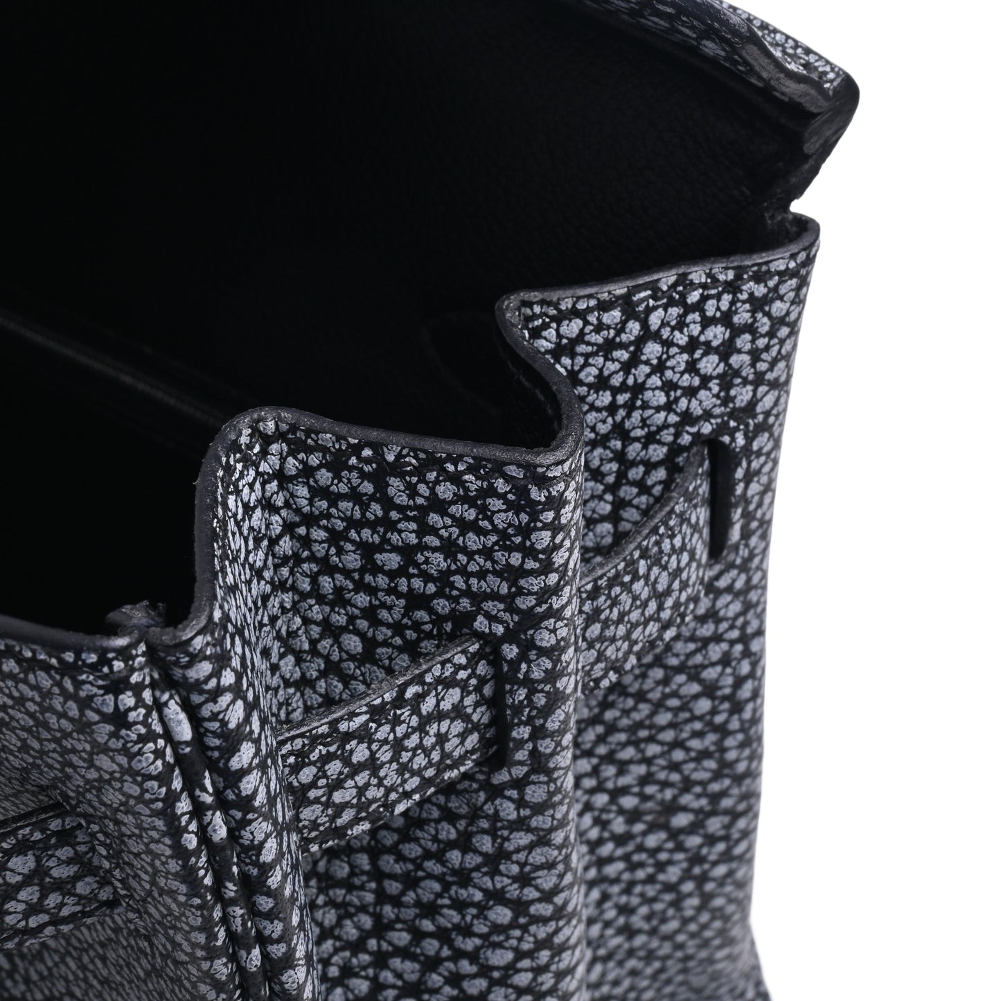 HERMES バーキン30 ダルメシアン 黒 SS □I刻印