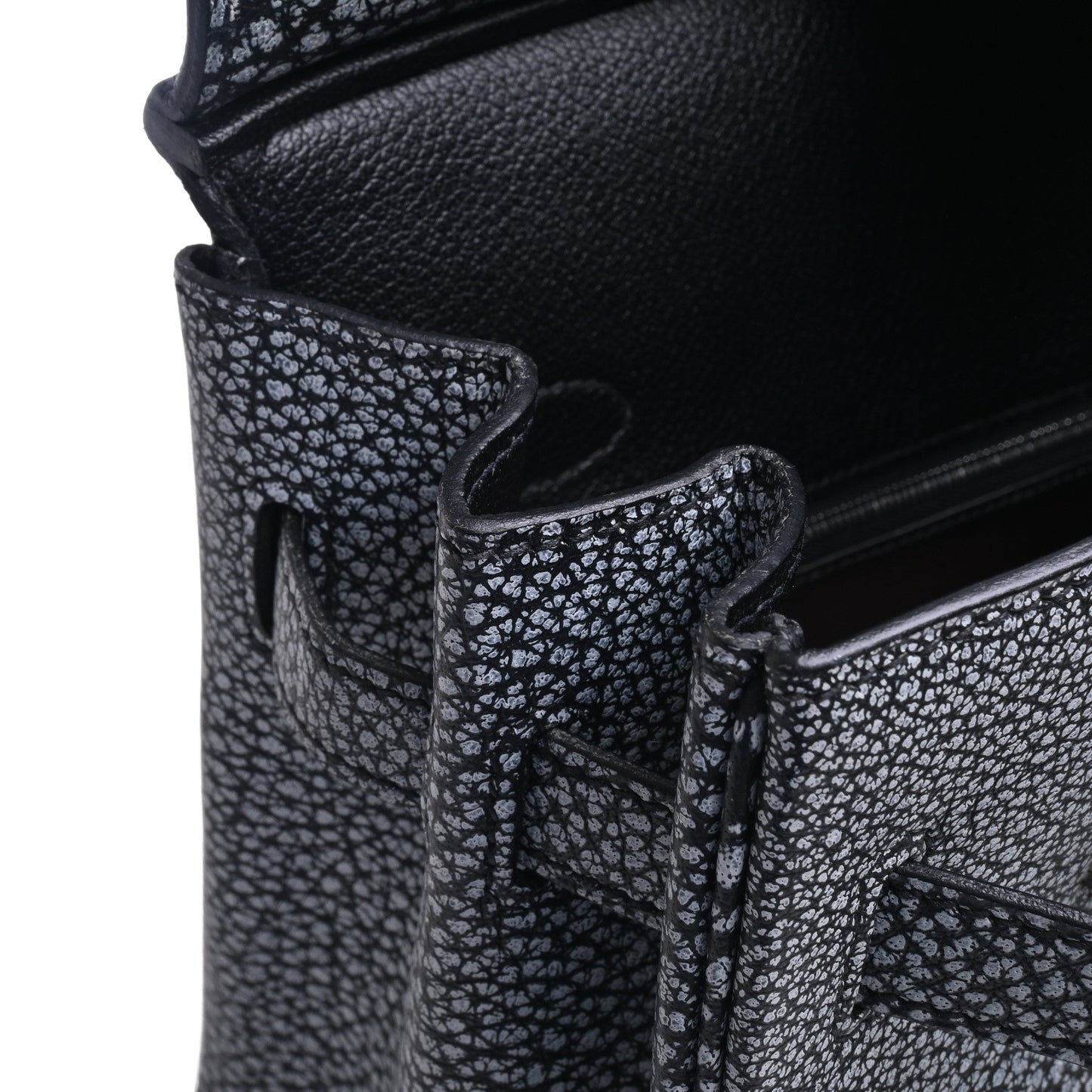 HERMES バーキン30 ダルメシアン 黒 SS □I刻印
