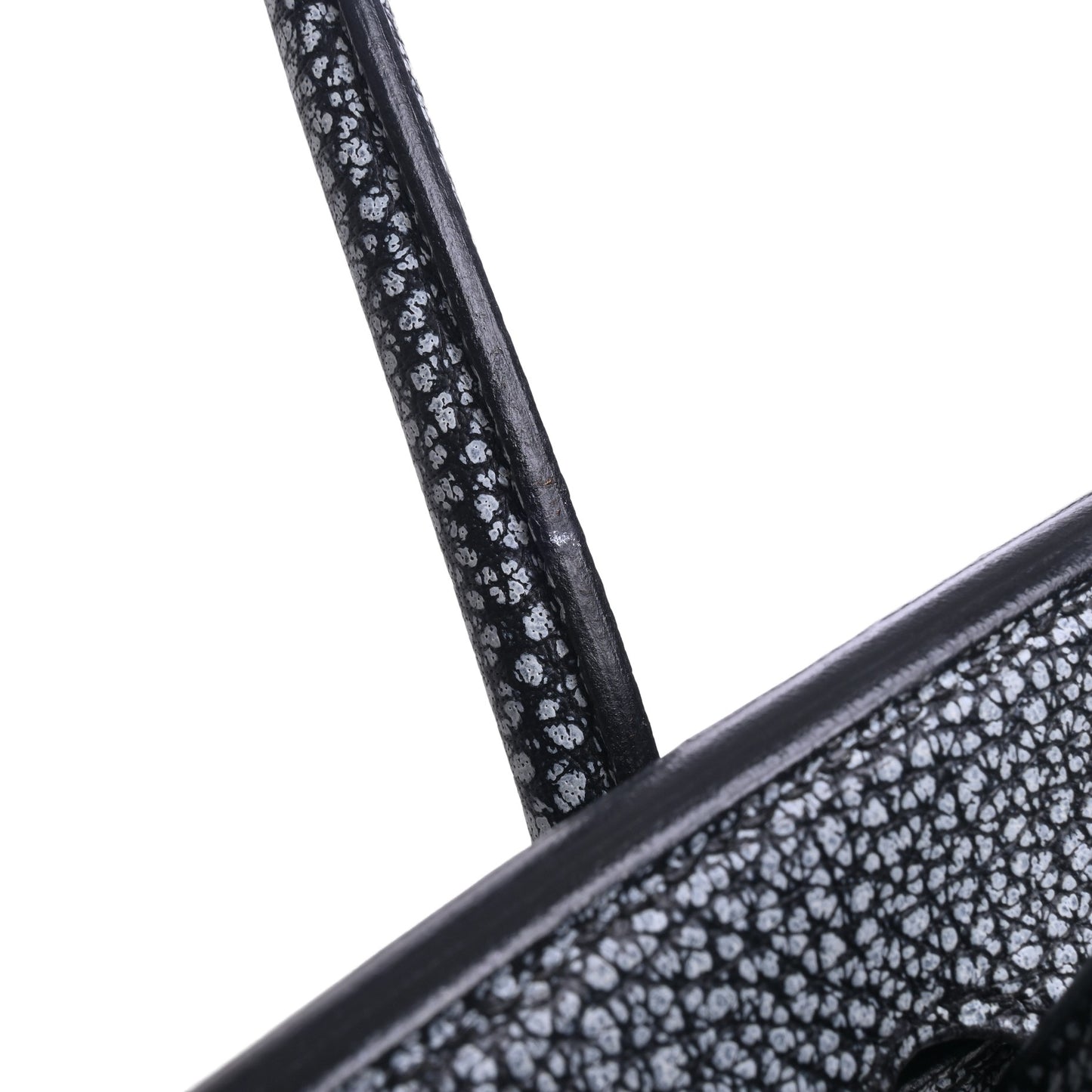 HERMES バーキン30 ダルメシアン 黒 SS □I刻印