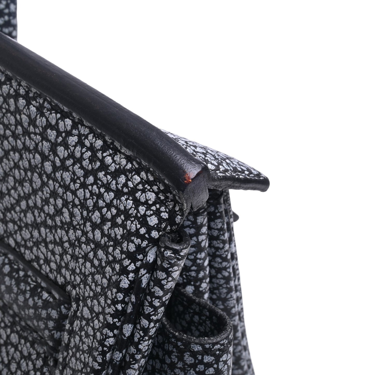 HERMES バーキン30 ダルメシアン 黒 SS □I刻印