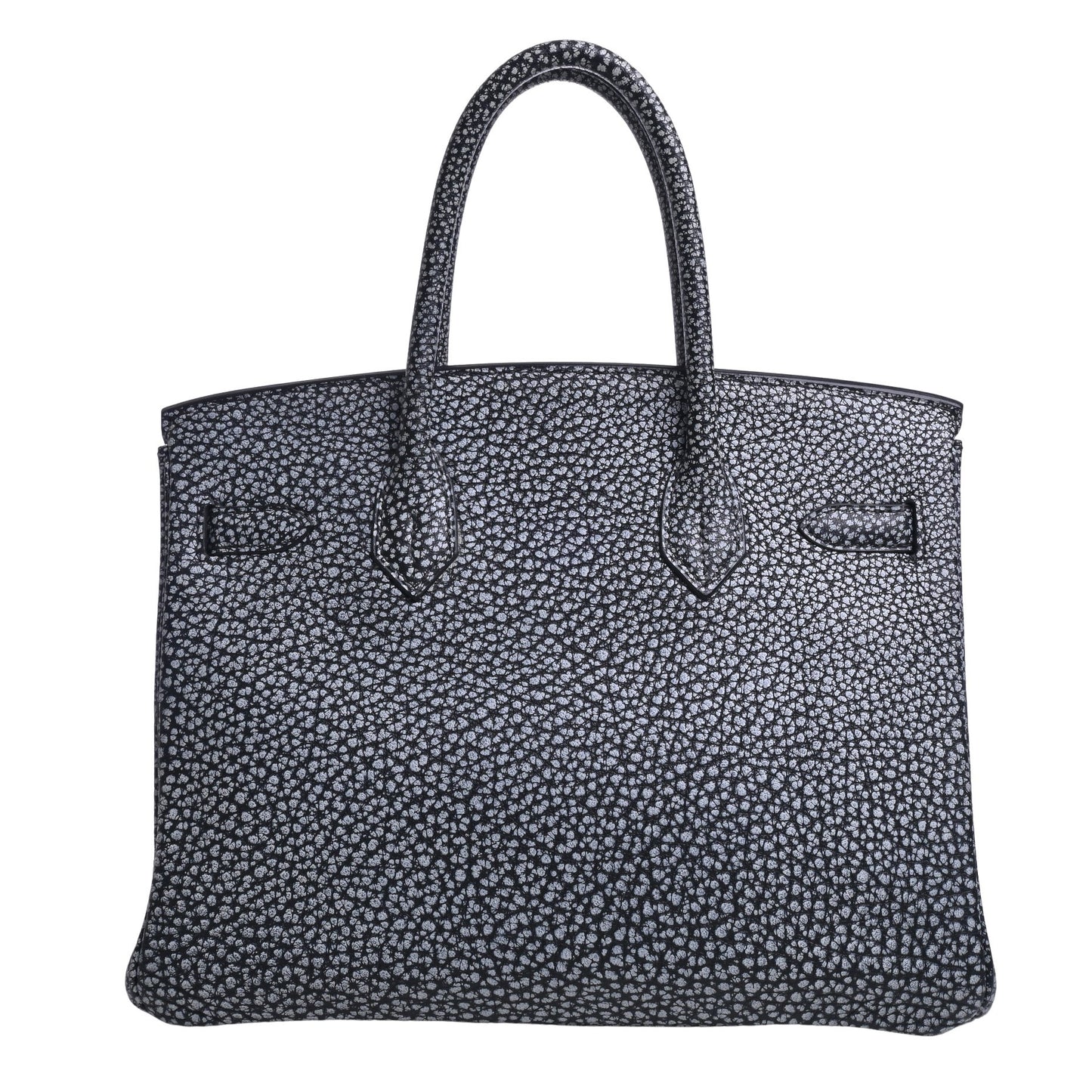 HERMES バーキン30 ダルメシアン 黒 SS □I刻印