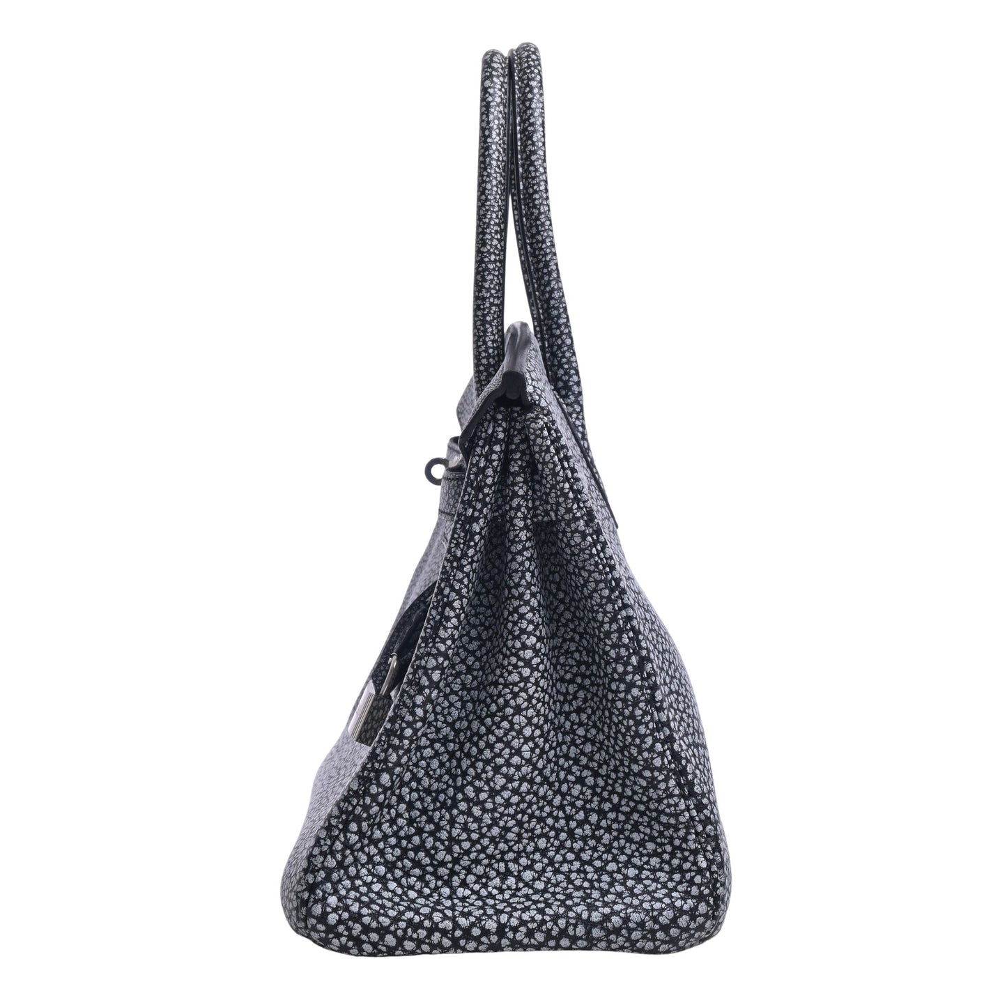 HERMES バーキン30 ダルメシアン 黒 SS □I刻印