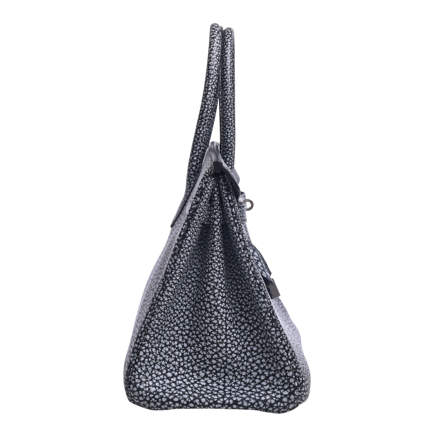 HERMES バーキン30 ダルメシアン 黒 SS □I刻印