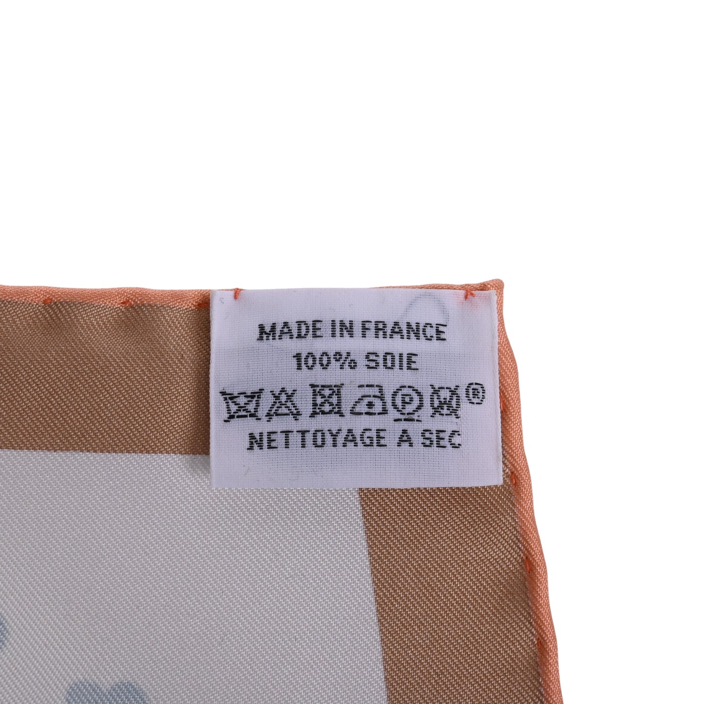 HERMES カレ90 エルメス・ストーリー シルク 白
