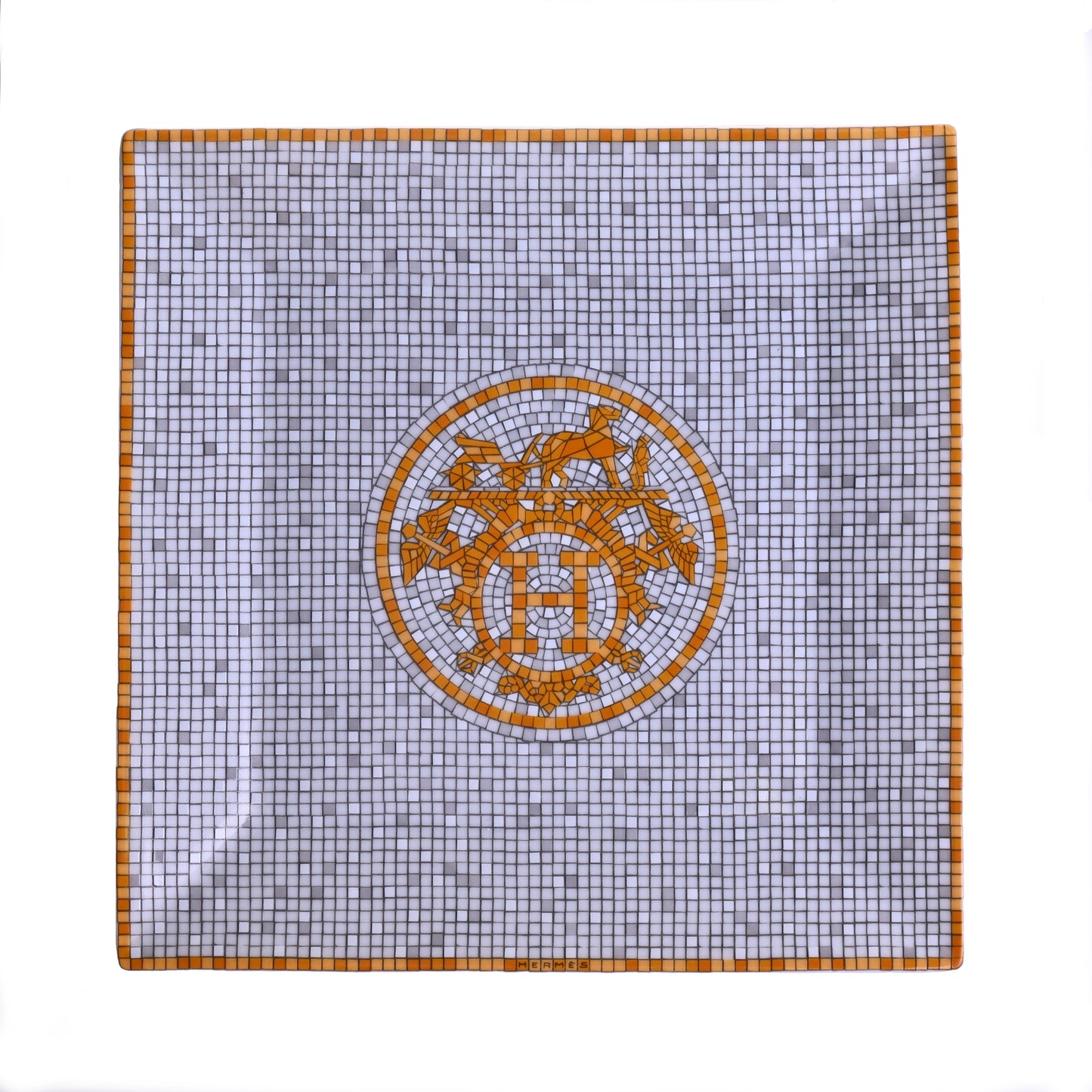 HERMES モザイク24 ヴァンキャトル プチカレ No3 ゴールド