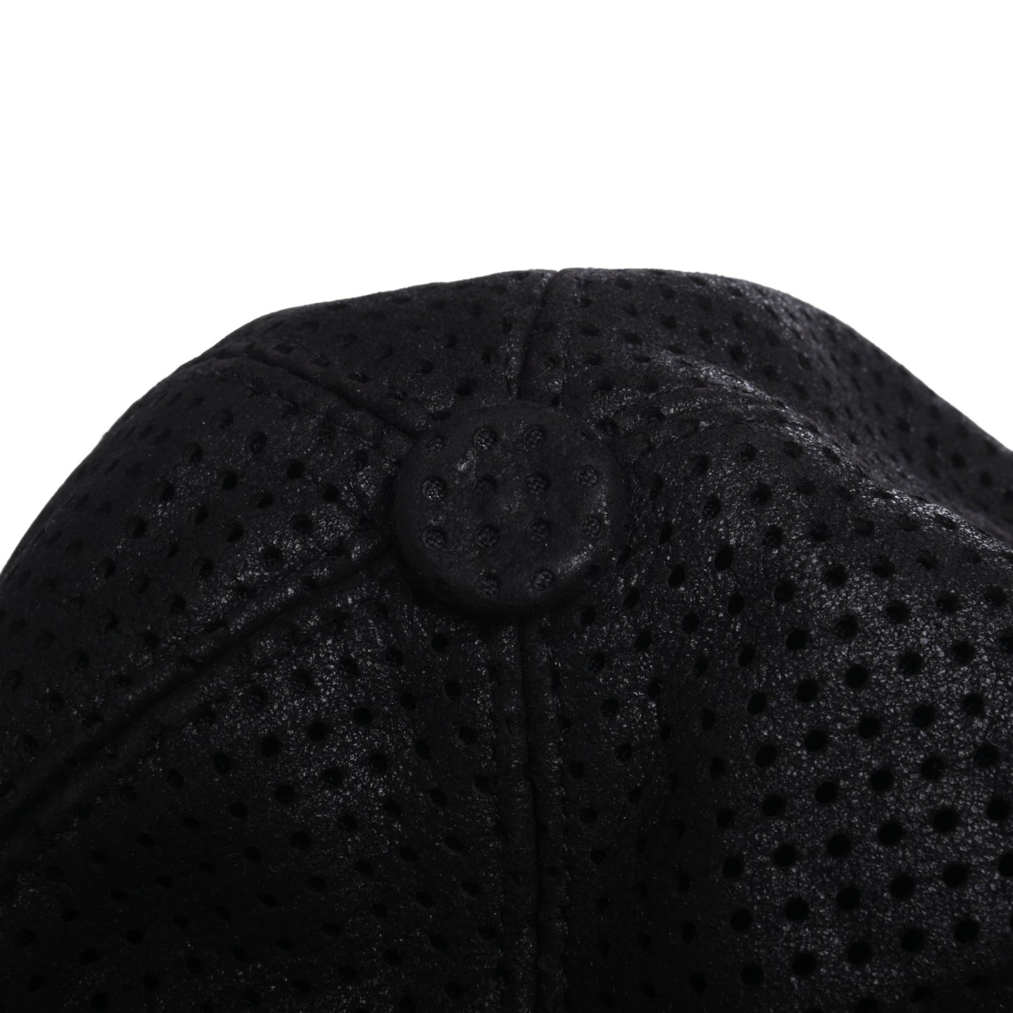 HERMES ジェットキャップ パンチングレザー 黒 61