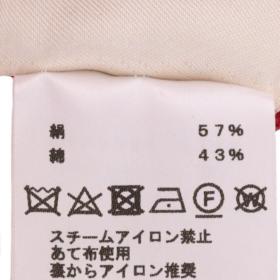 HERMES ニットワンピース コットン 赤 36