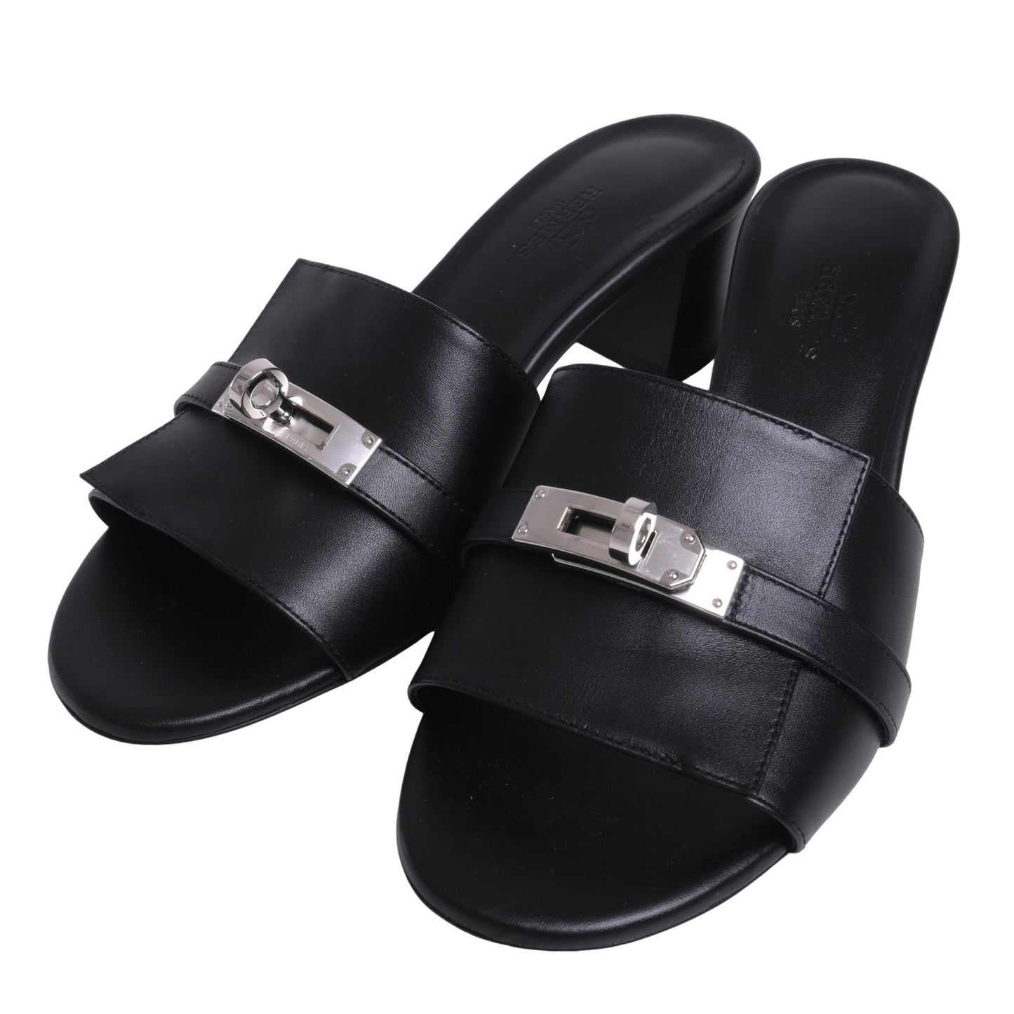 HERMES サンダル ジジ50 黒 SS 36 1/2