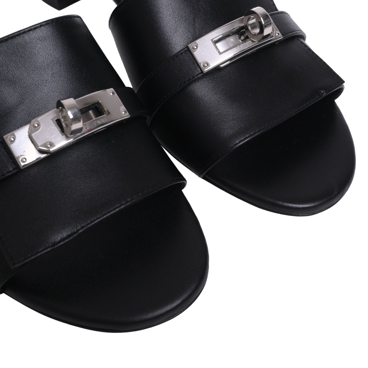 HERMES サンダル ジジ50 黒 SS 36 1/2