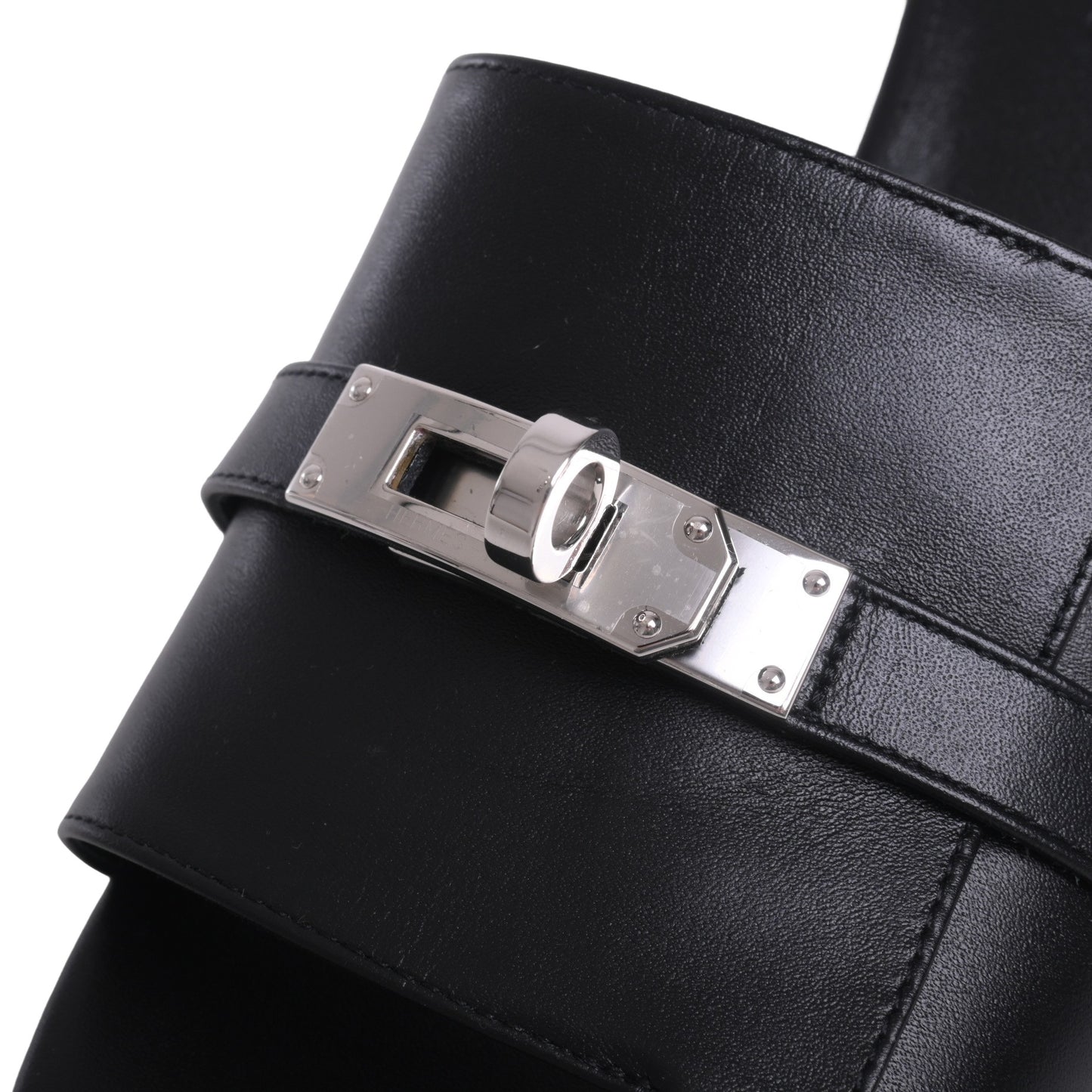 HERMES サンダル ジジ50 黒 SS 36 1/2