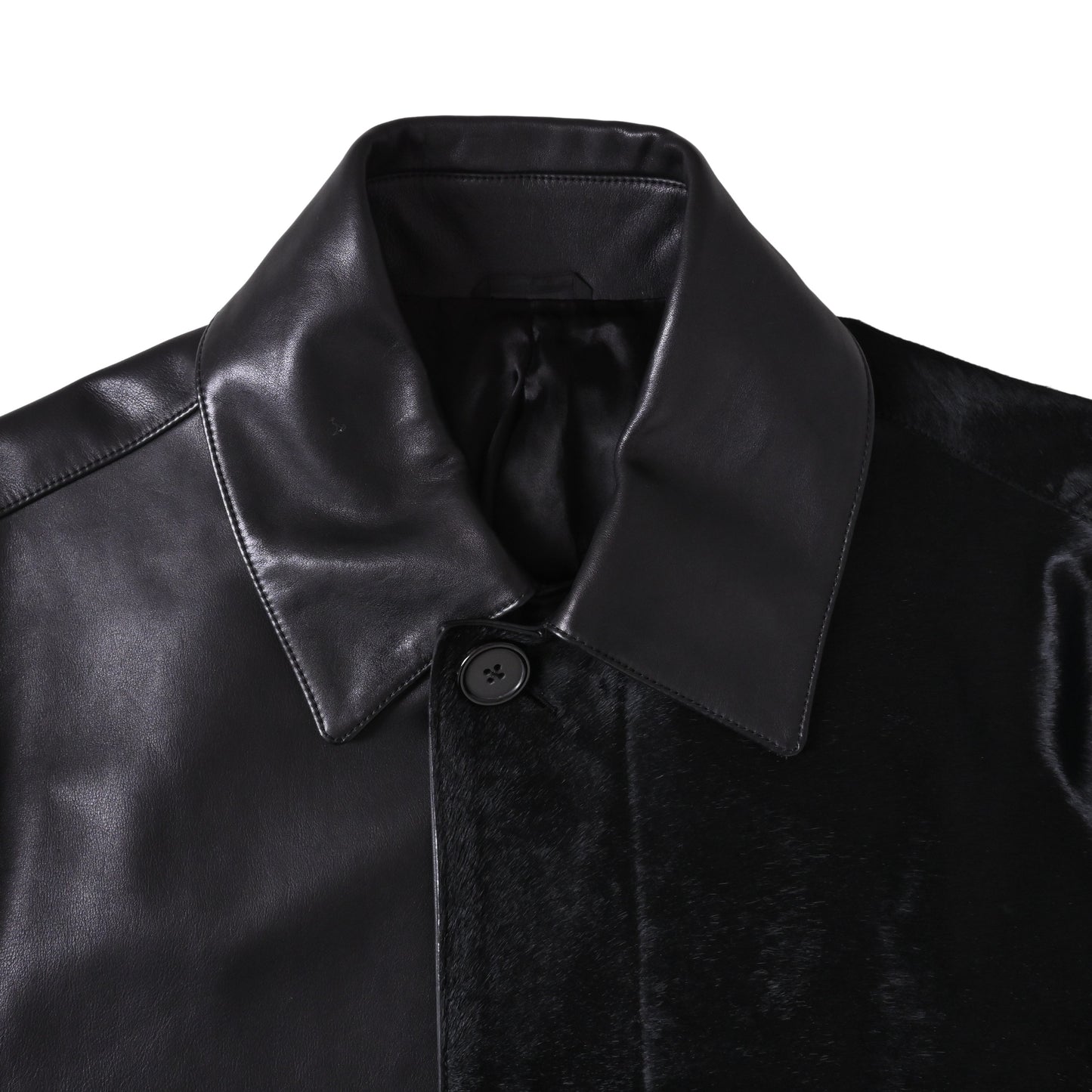 HERMES トレンチコート トロイカ カーフ 黒 44
