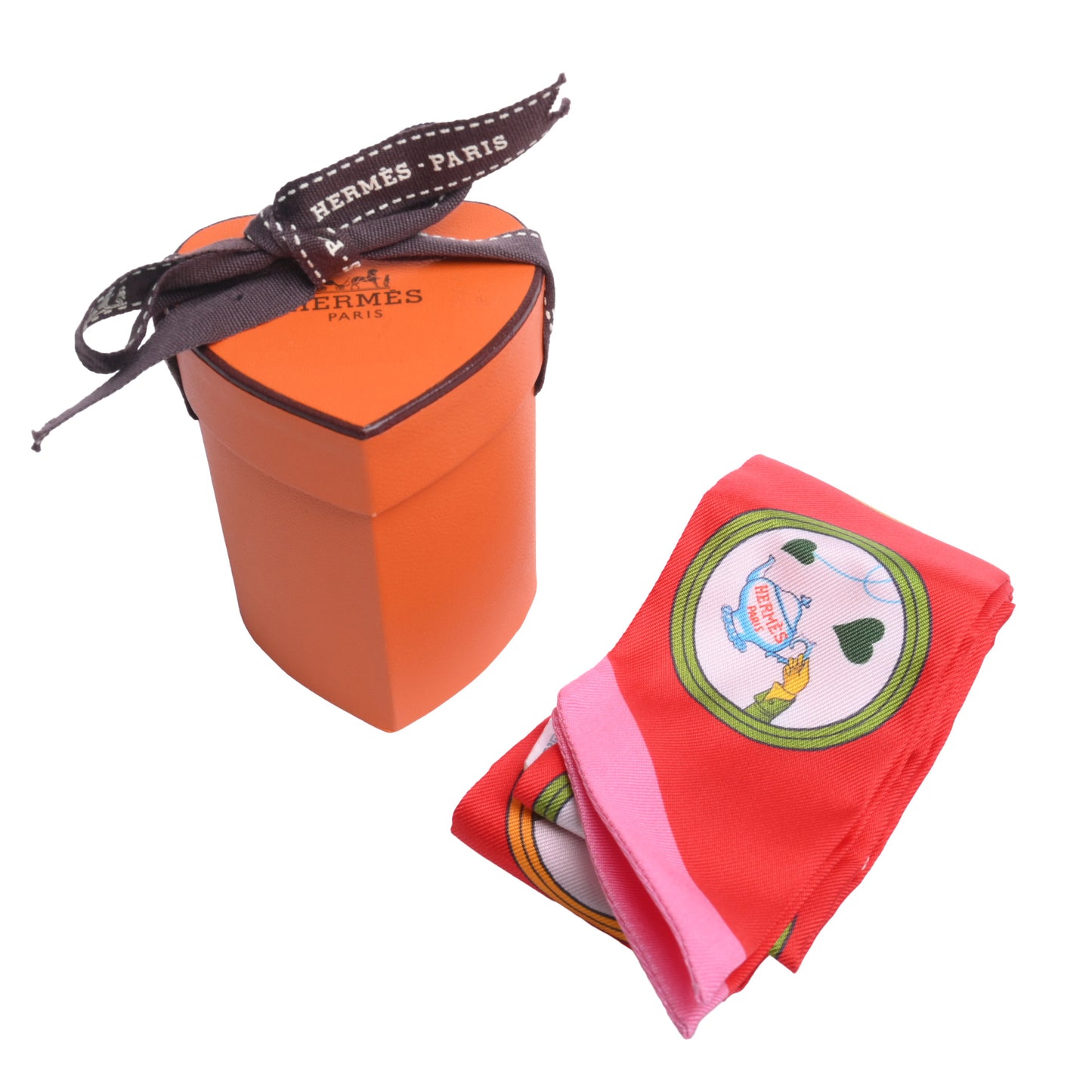 HERMES ツイリー ティータイム シルク 赤