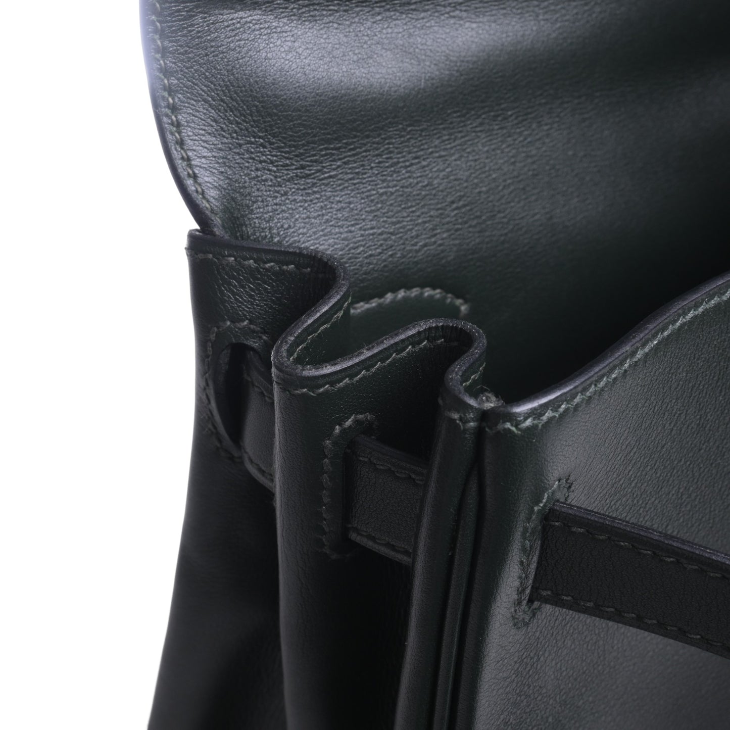 HERMES ケリー28 ヴォーガリバー グリーン GP □C刻印