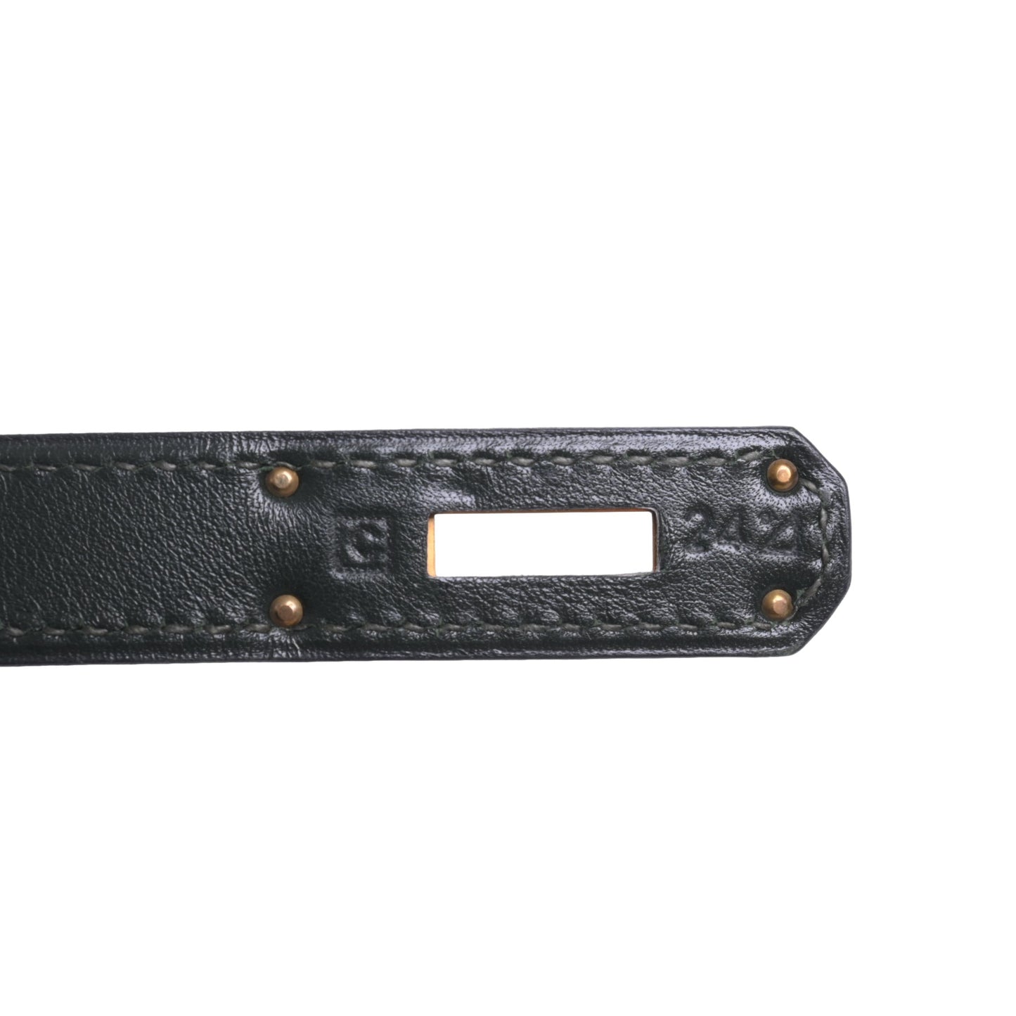 HERMES ケリー28 ヴォーガリバー グリーン GP □C刻印