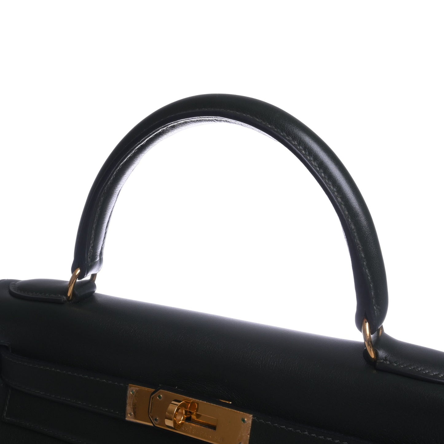 HERMES ケリー28 ヴォーガリバー グリーン GP □C刻印