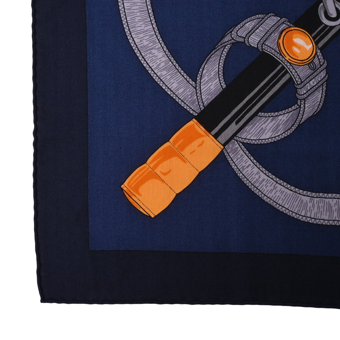 HERMES カレジェアン エプロン・ドール カシミア ネイビー