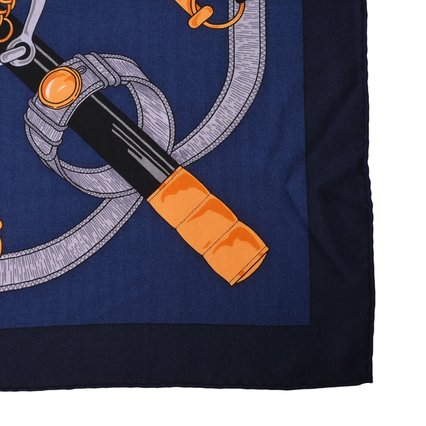 HERMES カレジェアン エプロン・ドール カシミア ネイビー