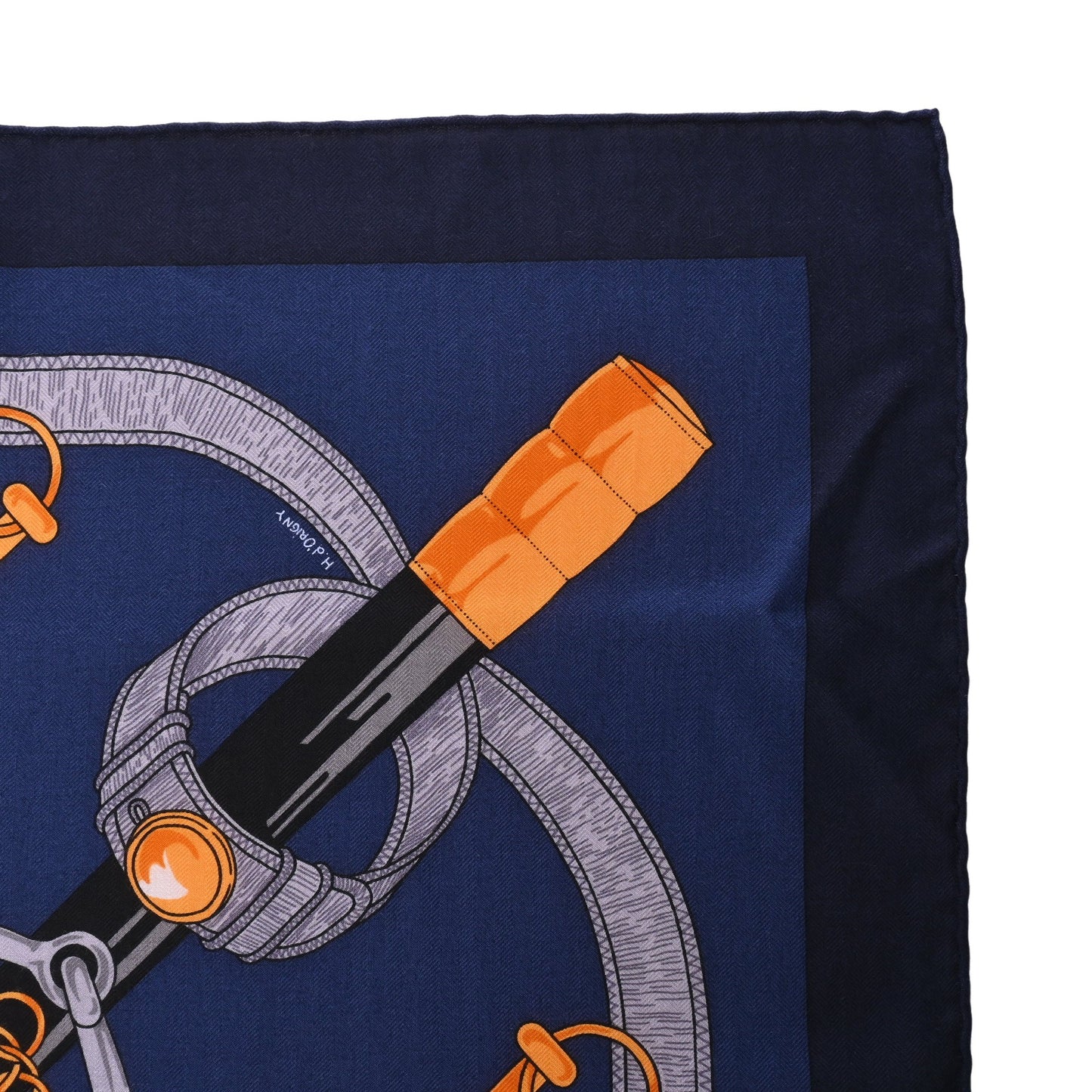 HERMES カレジェアン エプロン・ドール カシミア ネイビー