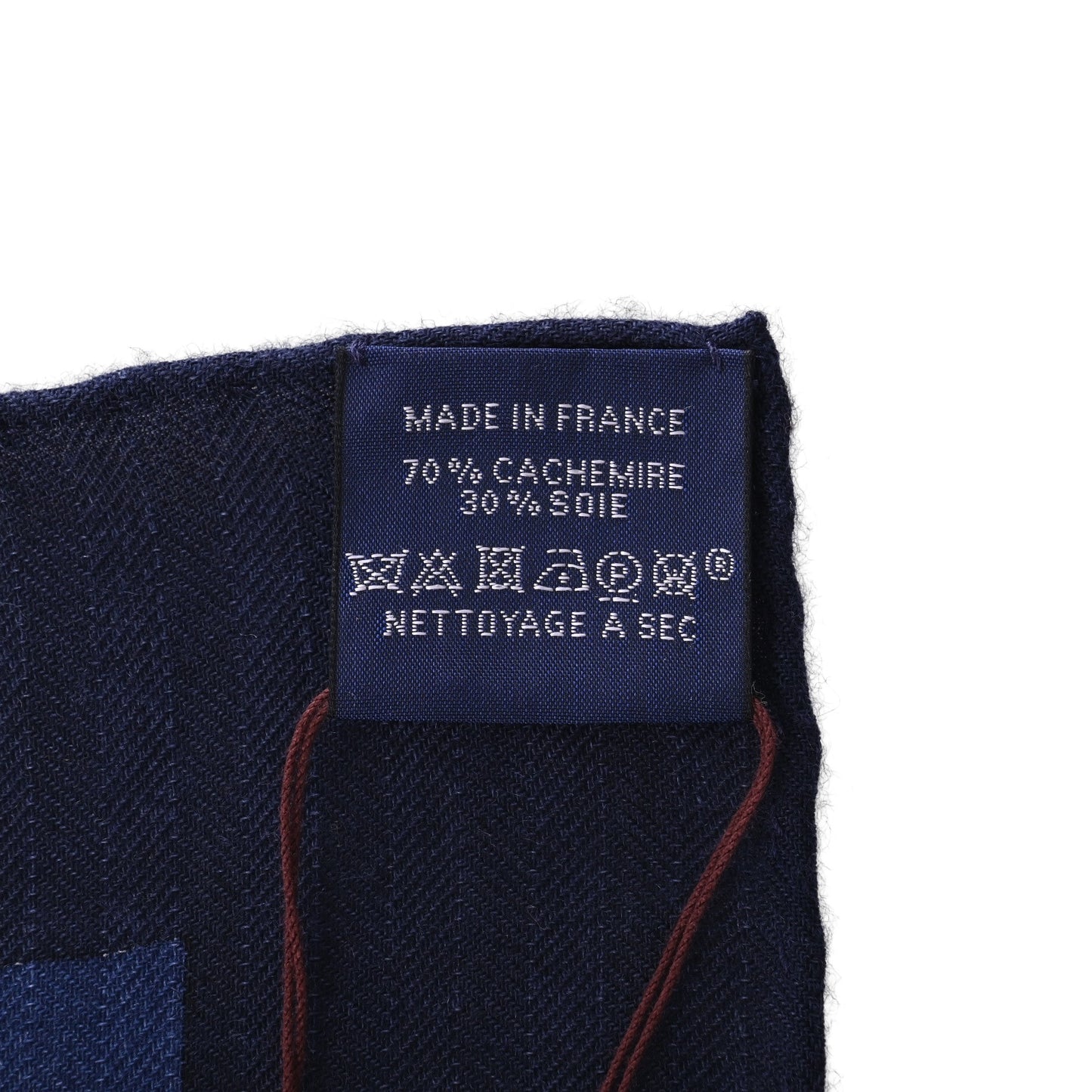 HERMES カレジェアン エプロン・ドール カシミア ネイビー
