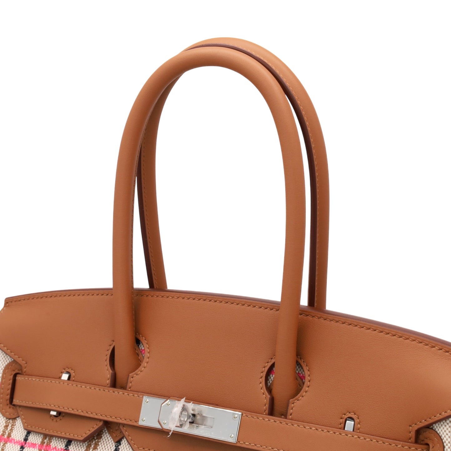 Birkin Shoulder Light 29 Voor Swift Toile Ash Gold SS K engraved