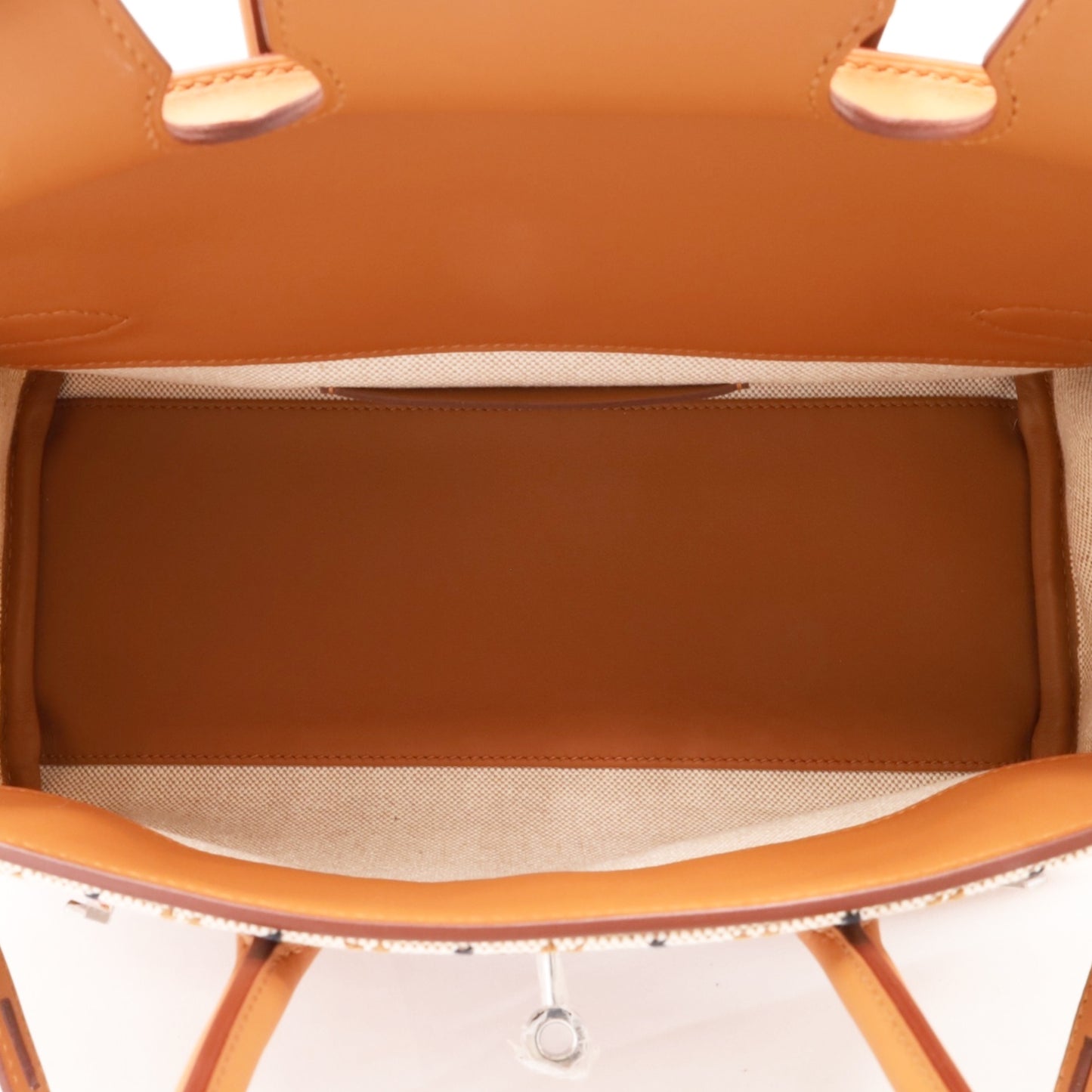 Birkin Shoulder Light 29 Voor Swift Toile Ash Gold SS K engraved