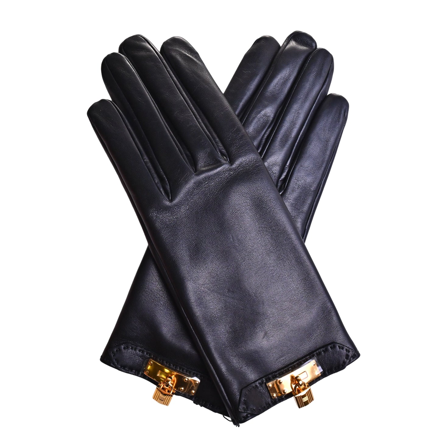 HERMES ケリーグローブ レザー 黒 GP 7