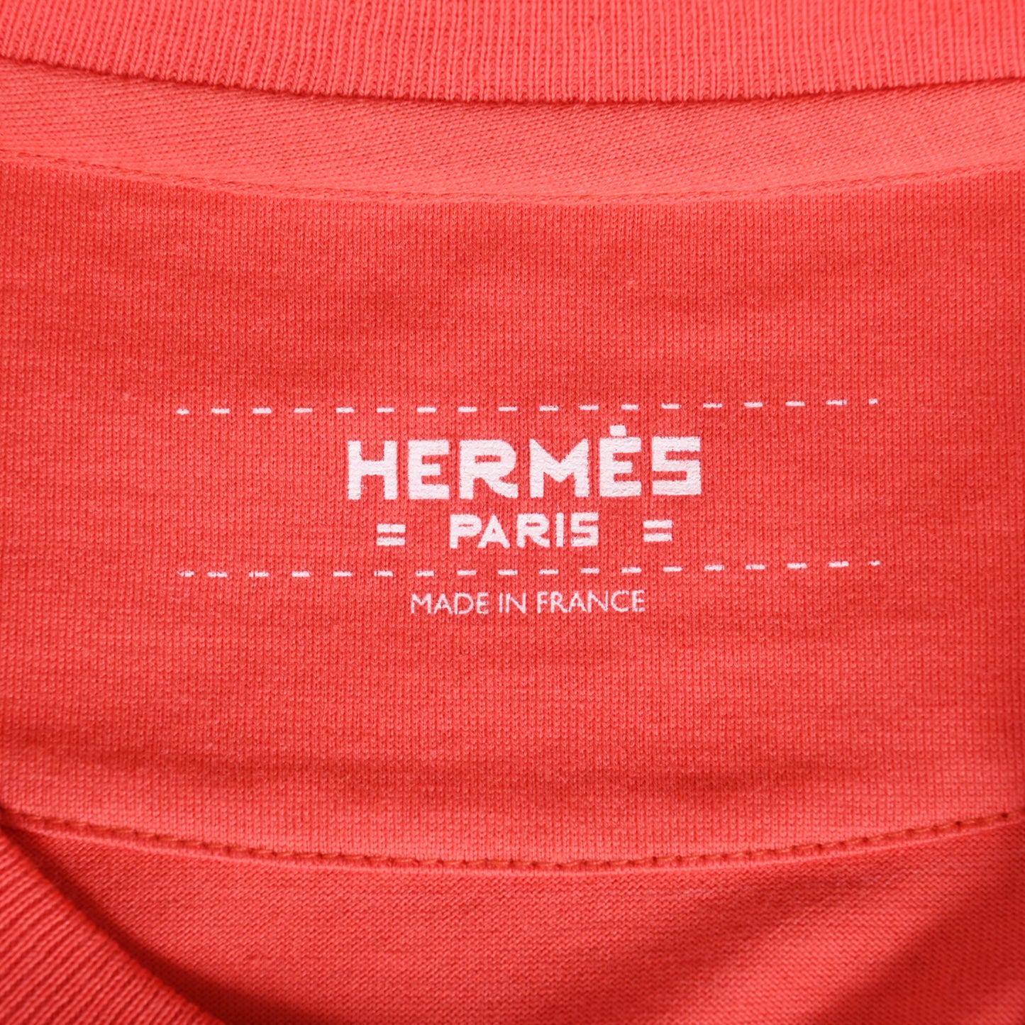 HERMES Tシャツ BRIDES de GALA コットン オレンジ 34