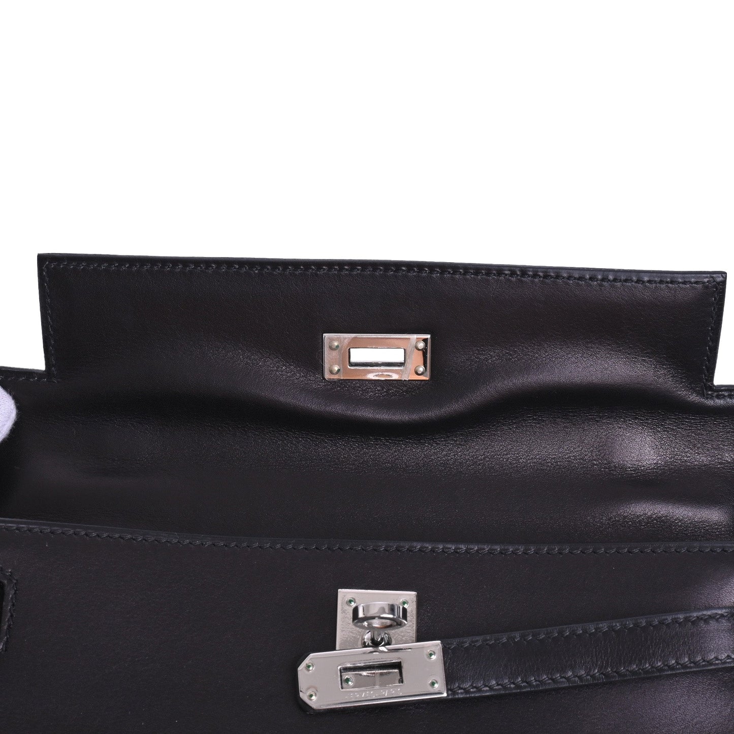 Pochette Kelly Voor Swift Black SS □I engraved