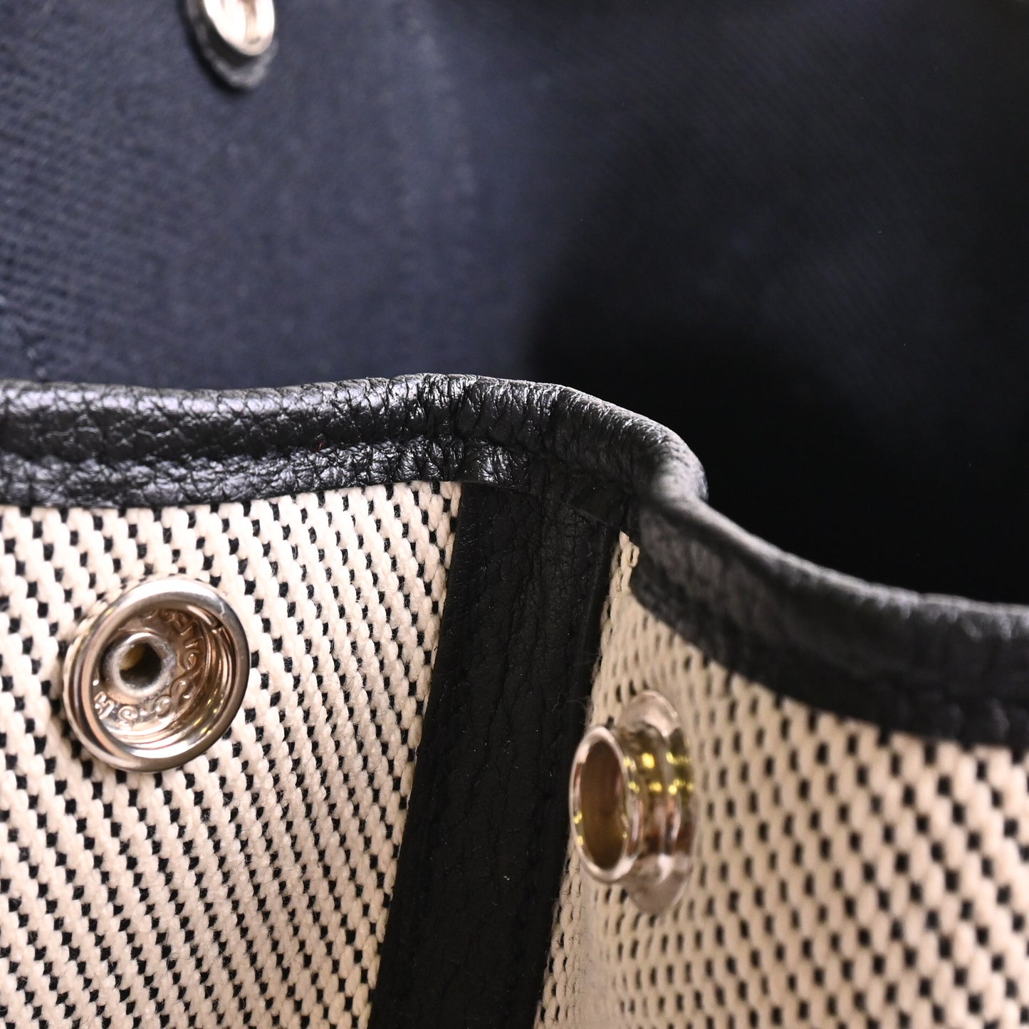 HERMES ガーデンパーティTPM トワル ネゴンダ 黒 U刻印