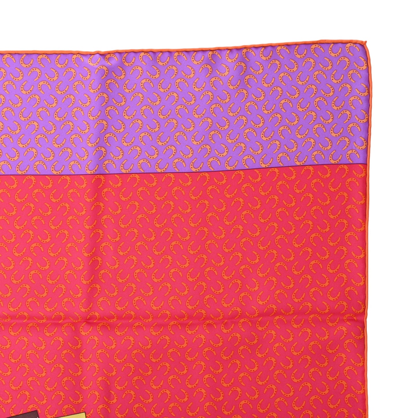 HERMES カレ90 カレの馬に乗って シルク マルチカラー