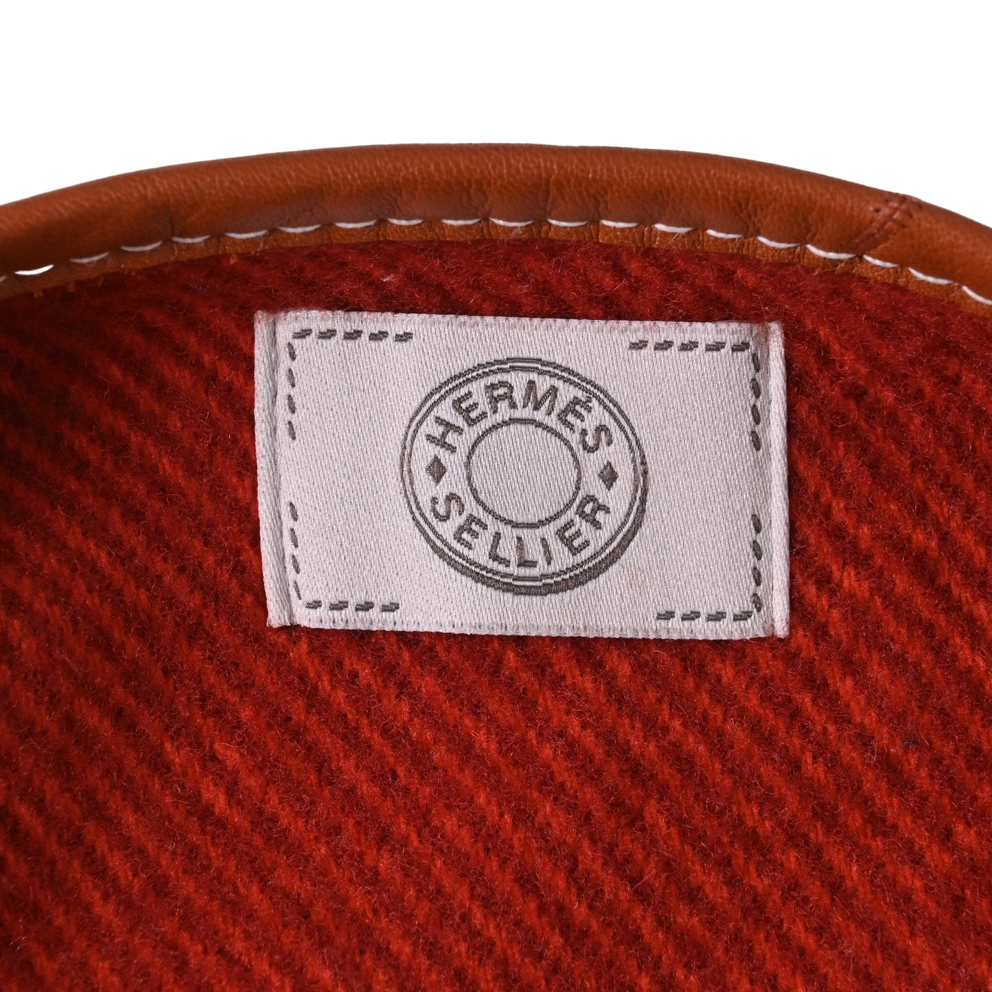 HERMES ロカバール カシミヤ混 カーフ 赤