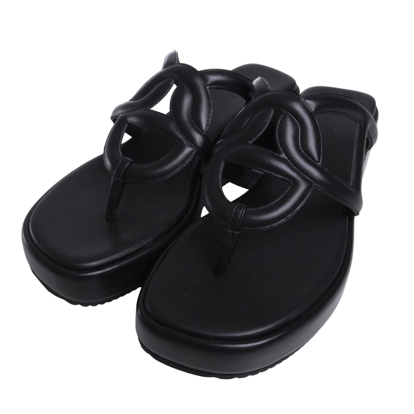 HERMES サンダル ジプシー 黒 37