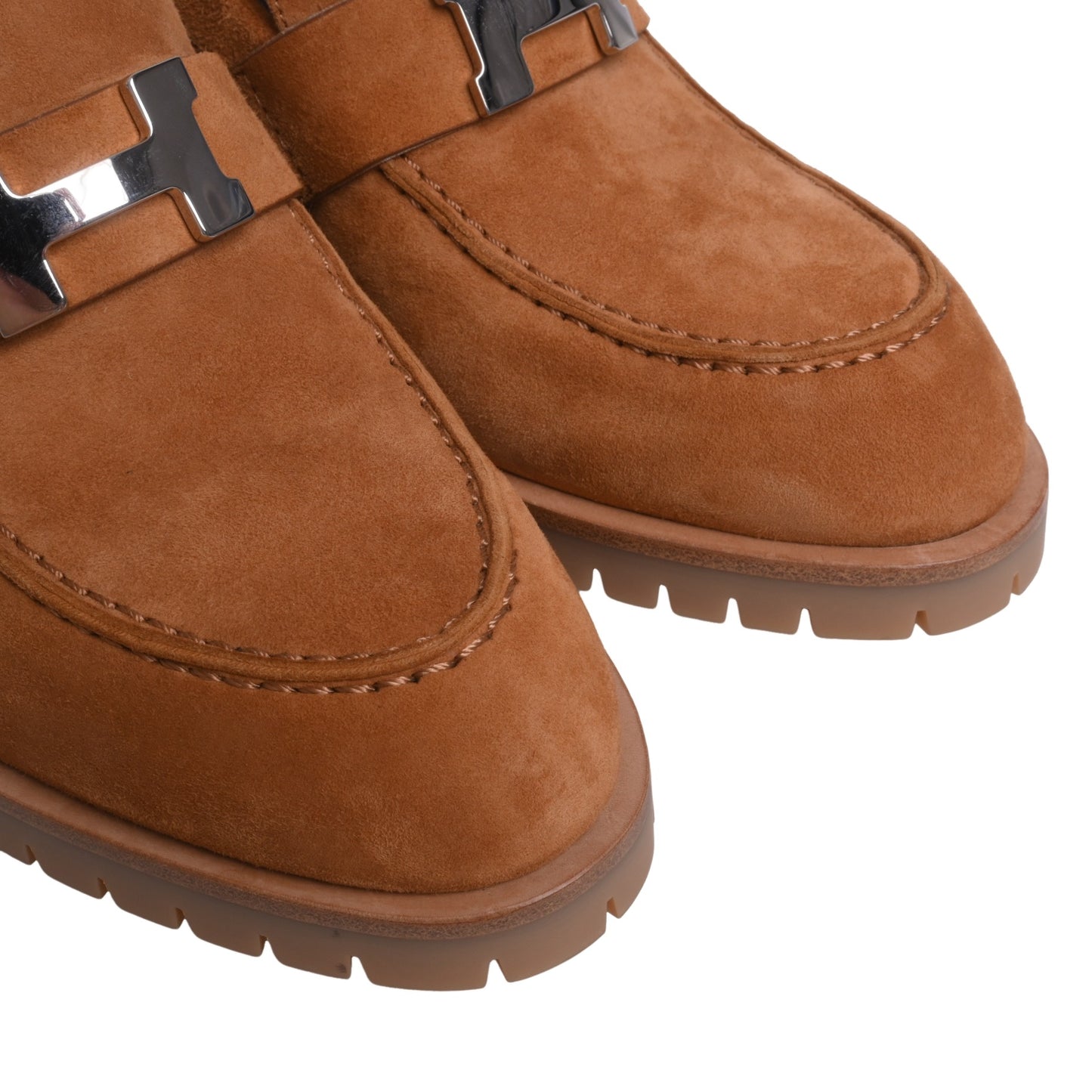 HERMES パンプス フォック スエード ブラウン 37 1/2