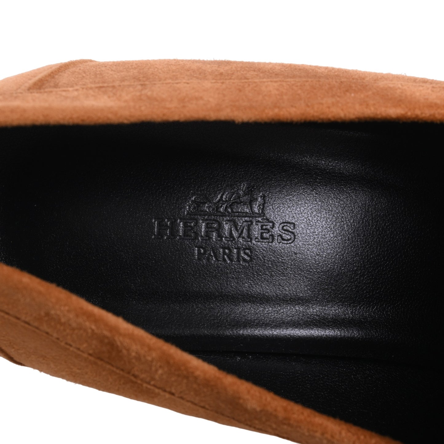 HERMES パンプス フォック スエード ブラウン 37 1/2