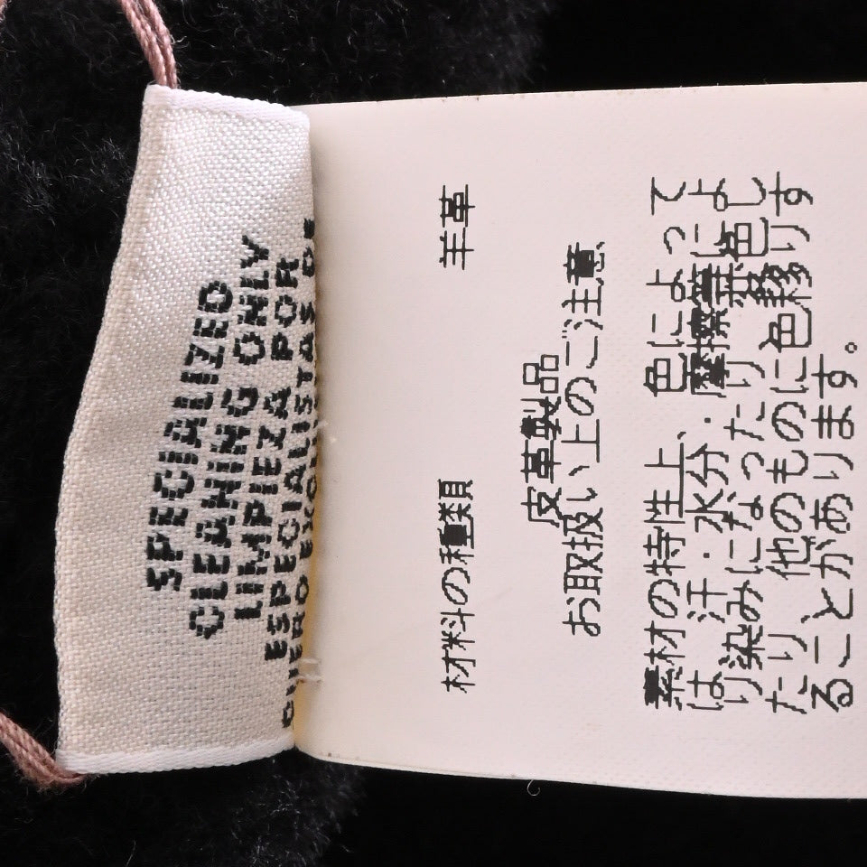 HERMES コート ムートン キャメル 38