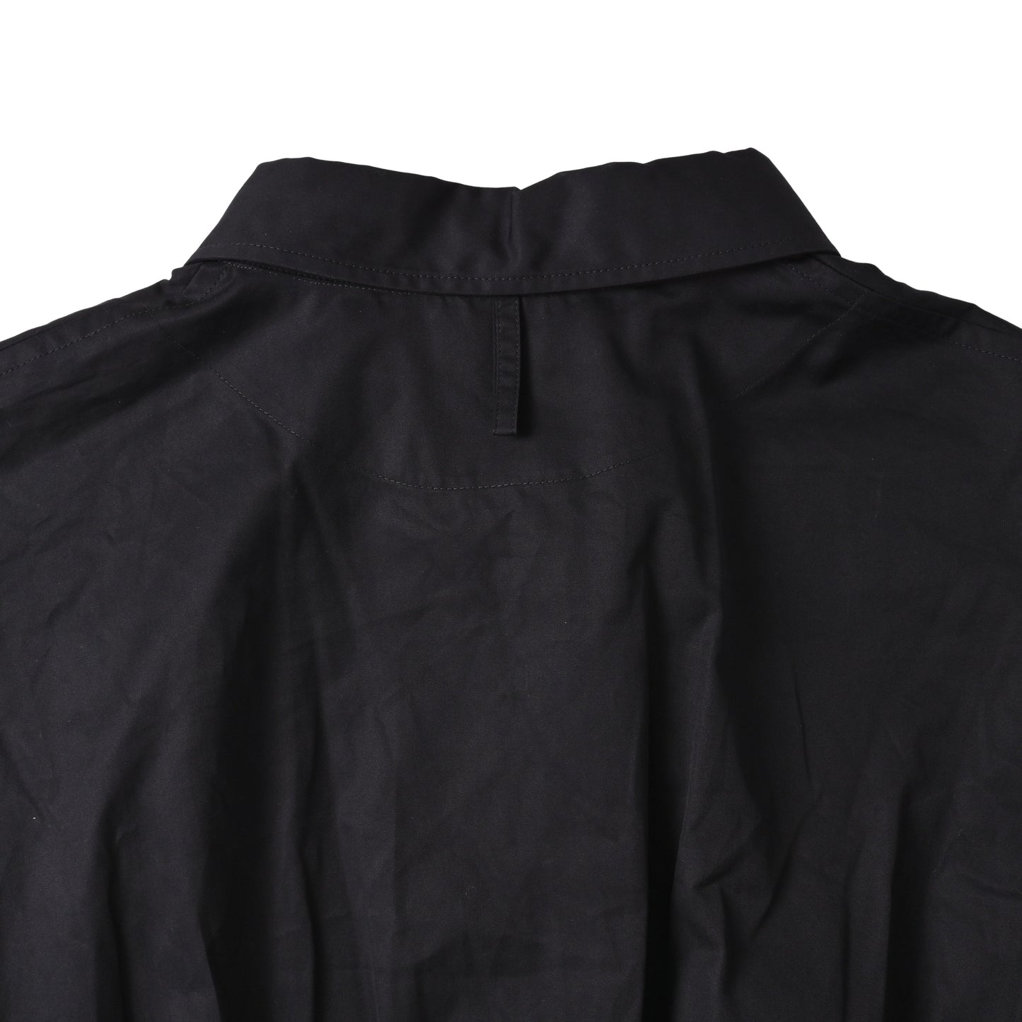 HERMES シャツワンピース コットン 黒 42
