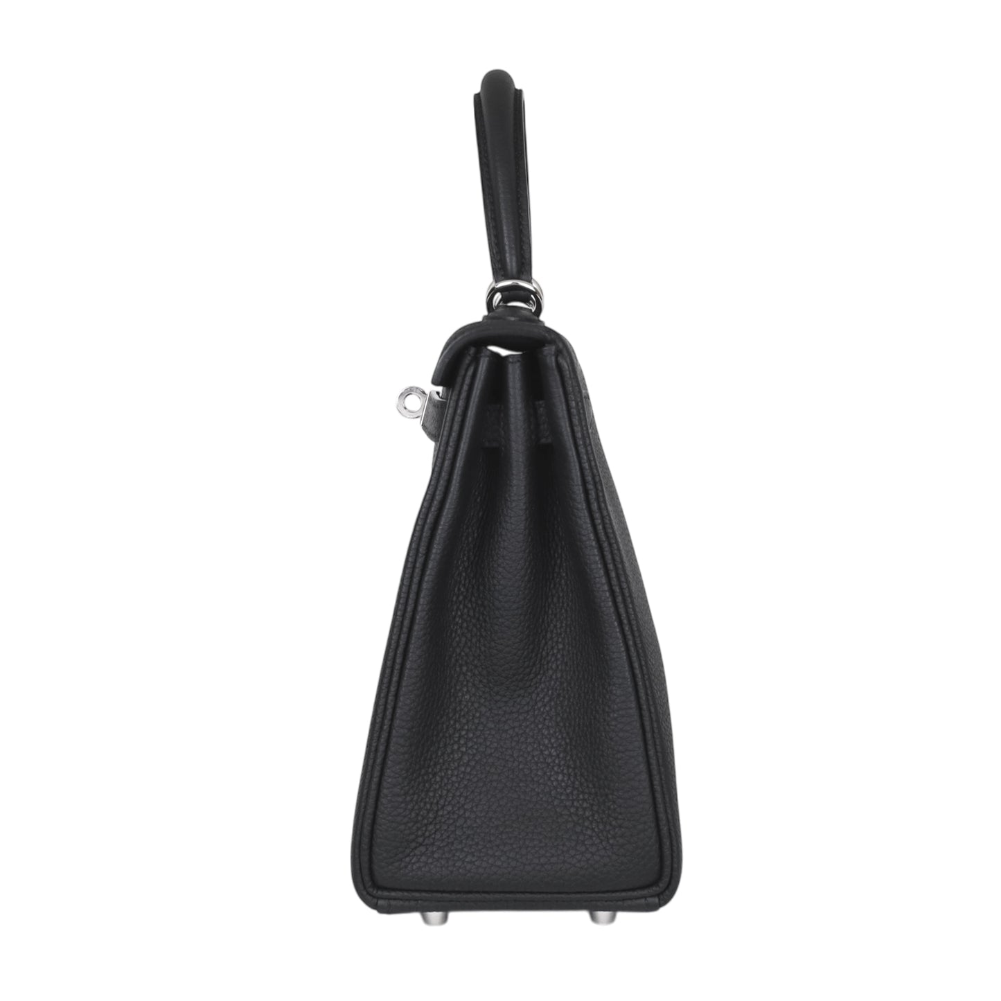 Kelly 25 Togo Black SS B engraved