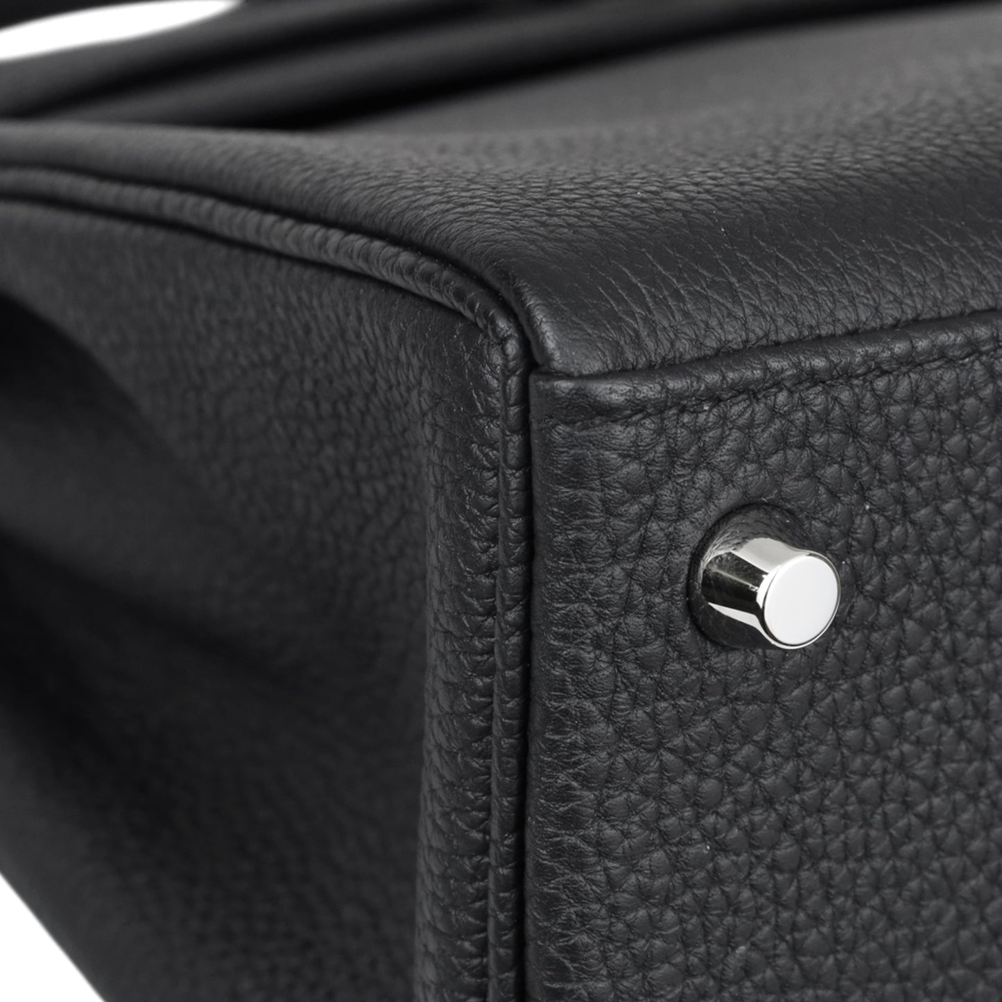 Kelly 25 Togo Black SS B engraved